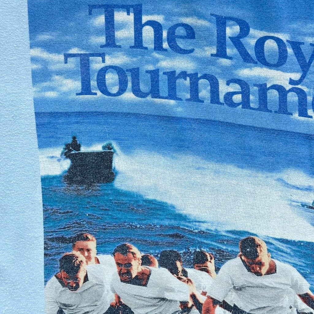 Light Blue The Royal Tournament Vintage 90's T-shirt - Large