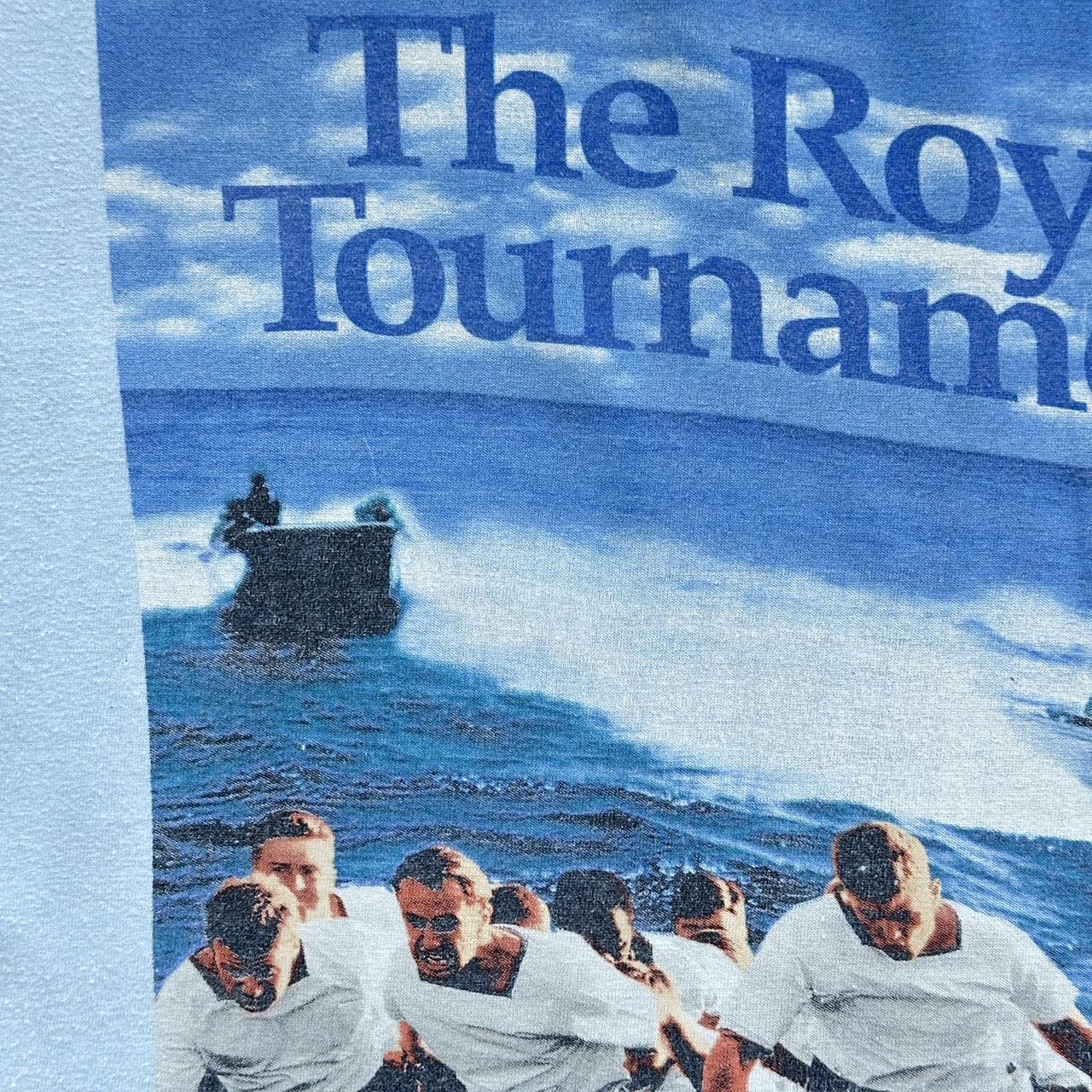 Light Blue The Royal Tournament Vintage 90's T-shirt - Large