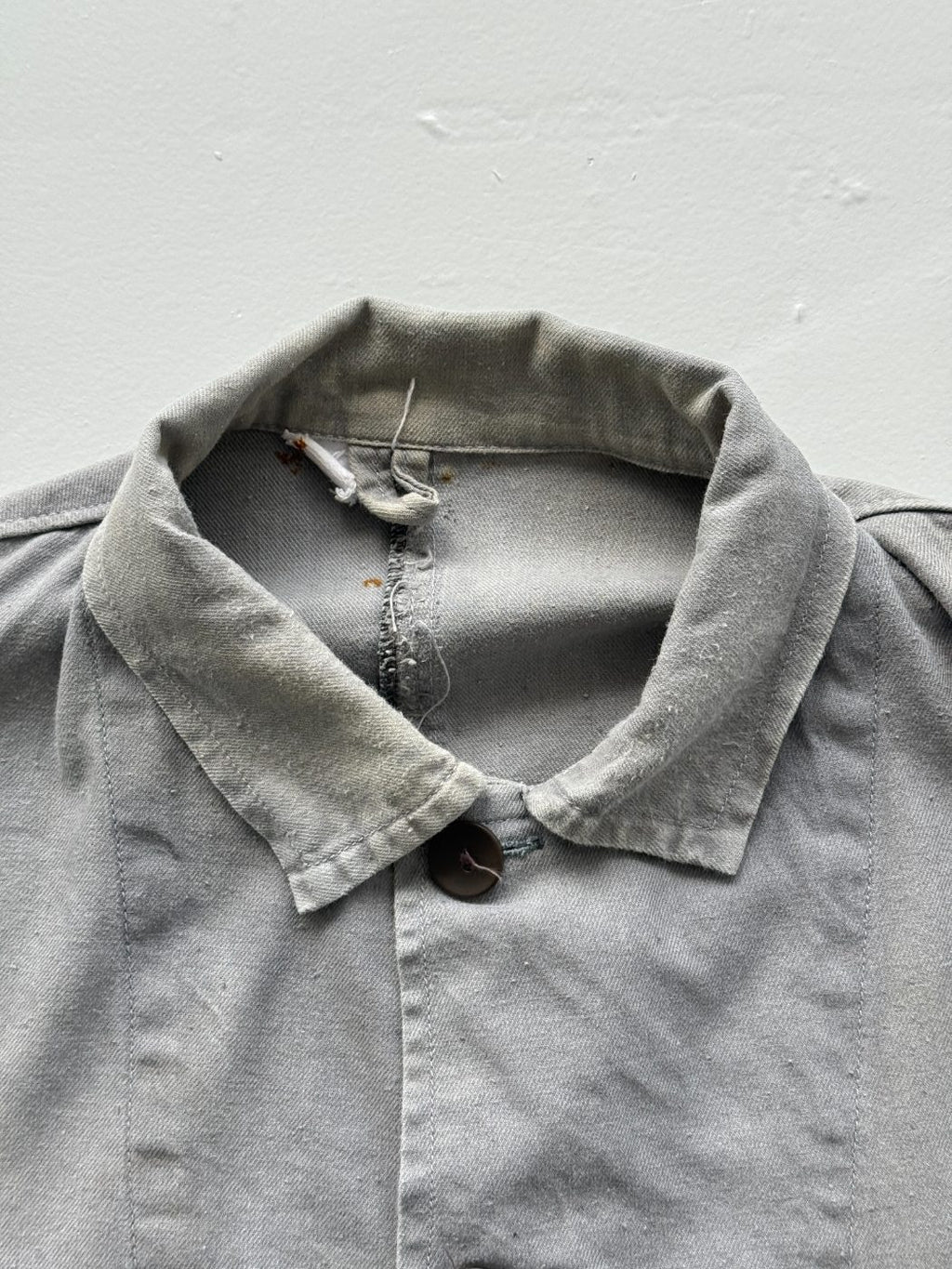 Grey Vintage French Chore Faded 70's Jacket CH181 - XL