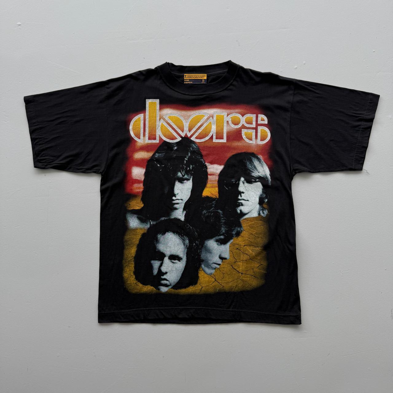 Black The Doors Jim Morrison Turbo Gadget Rare Vintage 90's Band T-shirt - XL