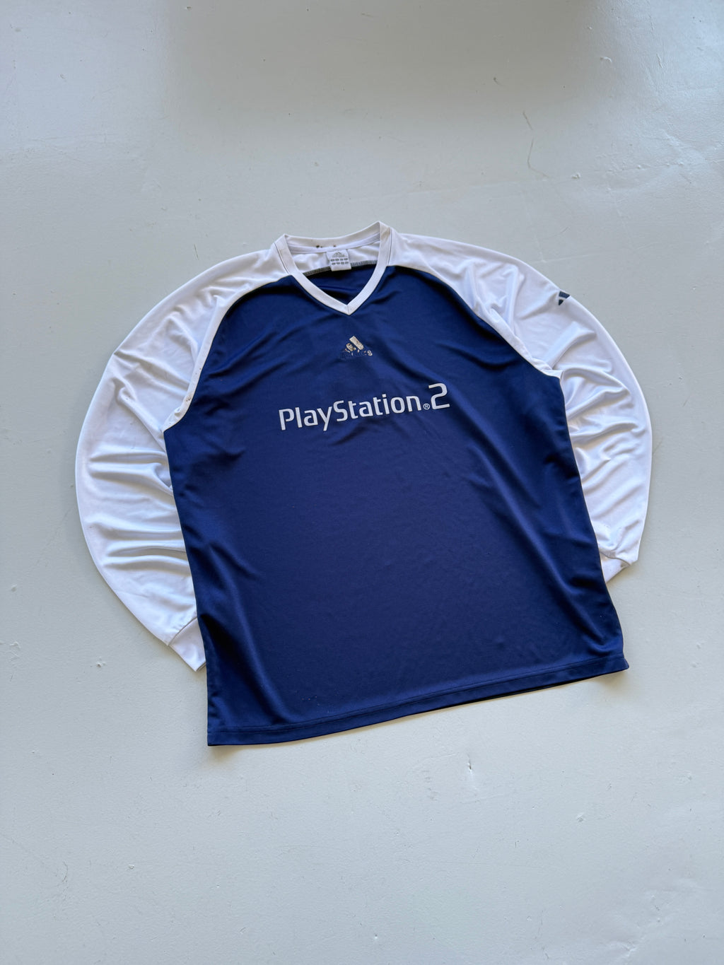 Adidas PlayStation 2 Y2K Vintage Long Sleeve Football Shirt #3 - Large