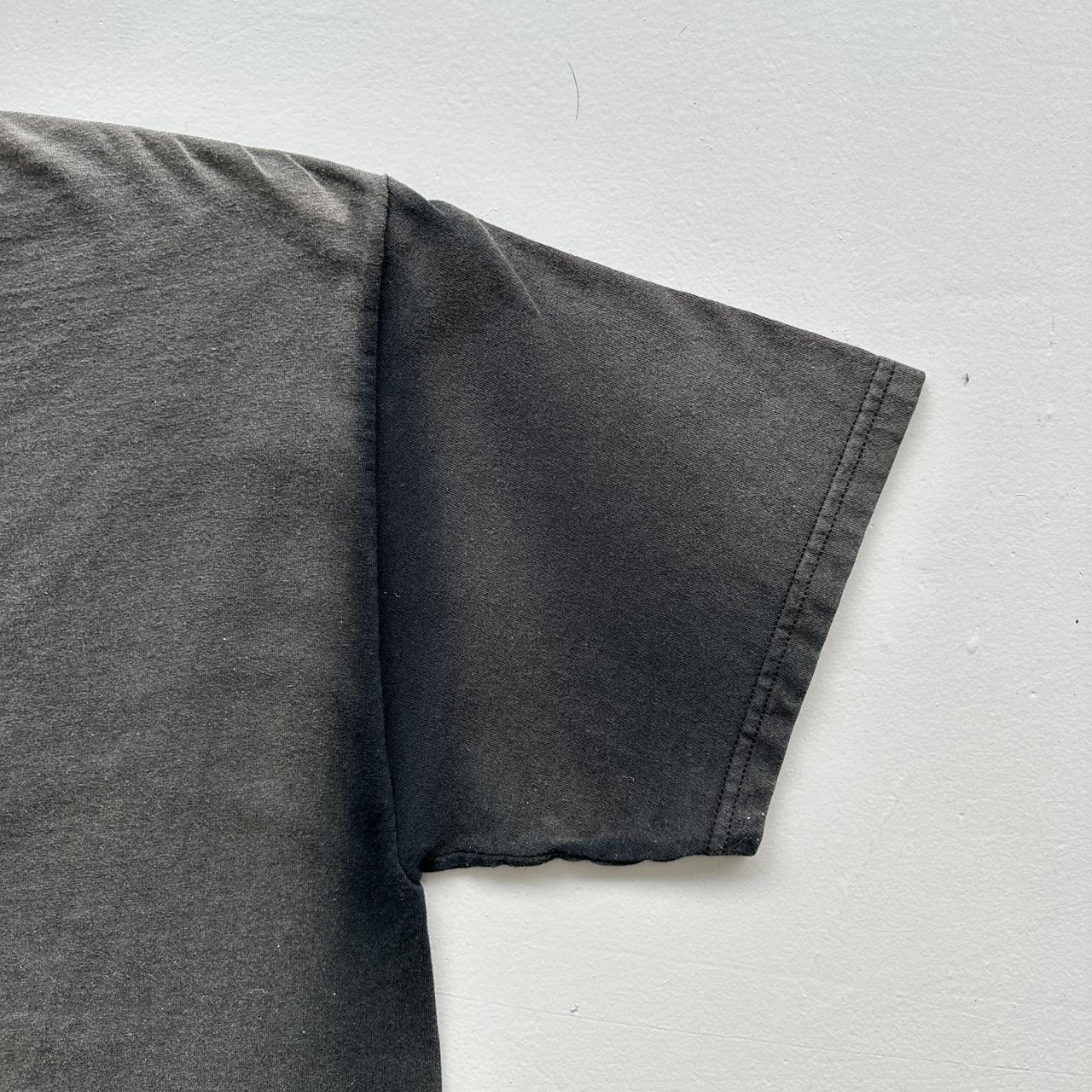 Black Faded Nova Scotia Biker Vintage 00's Graphic T-shirt - Large