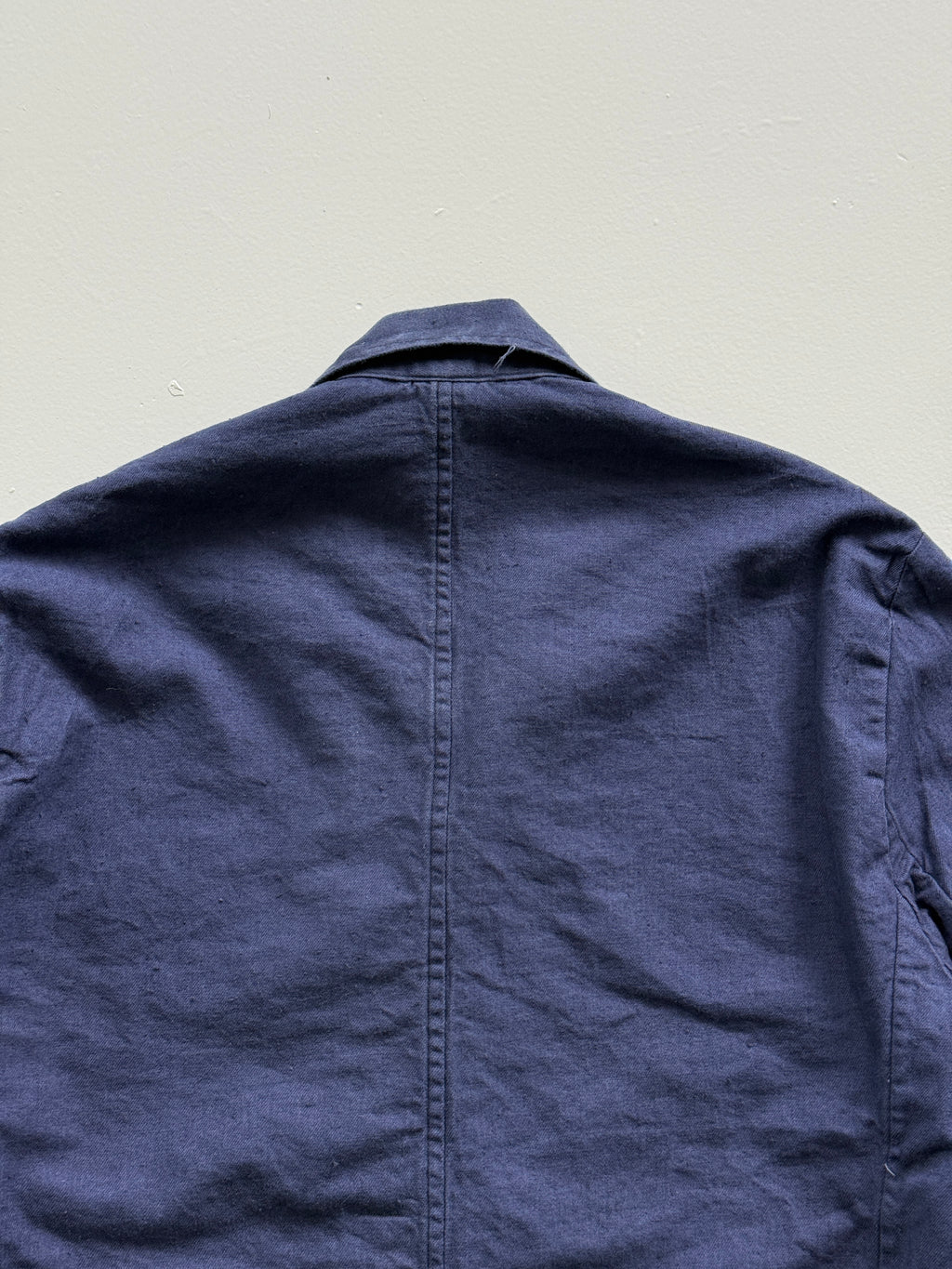 Navy Blue French Chore Jacket 80's Vintage Workwear CH158 - Small