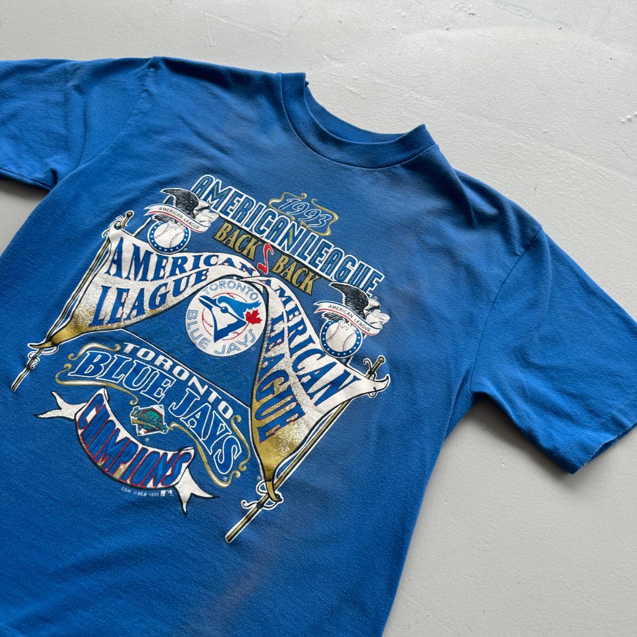 Blue Toronto Blue Jays 90s Vintage T-shirt - Size 10