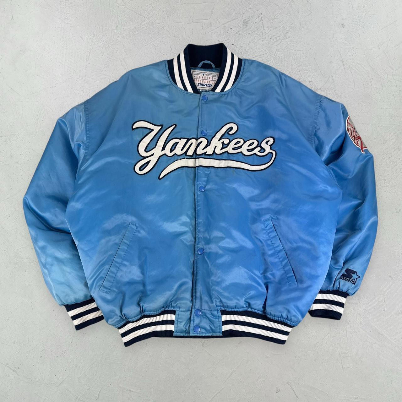 New York Yankees Baby Blue Rare Vintage Varsity Jacket - 2XL