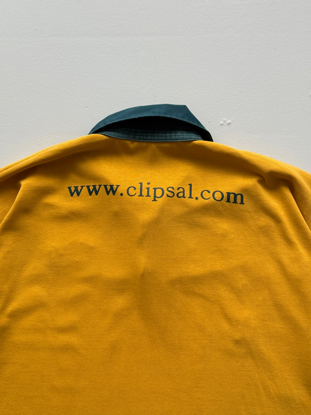 Yellow AFL Australia 90's Vintage Aussie Rules Football Long Sleeve Jersey - XL