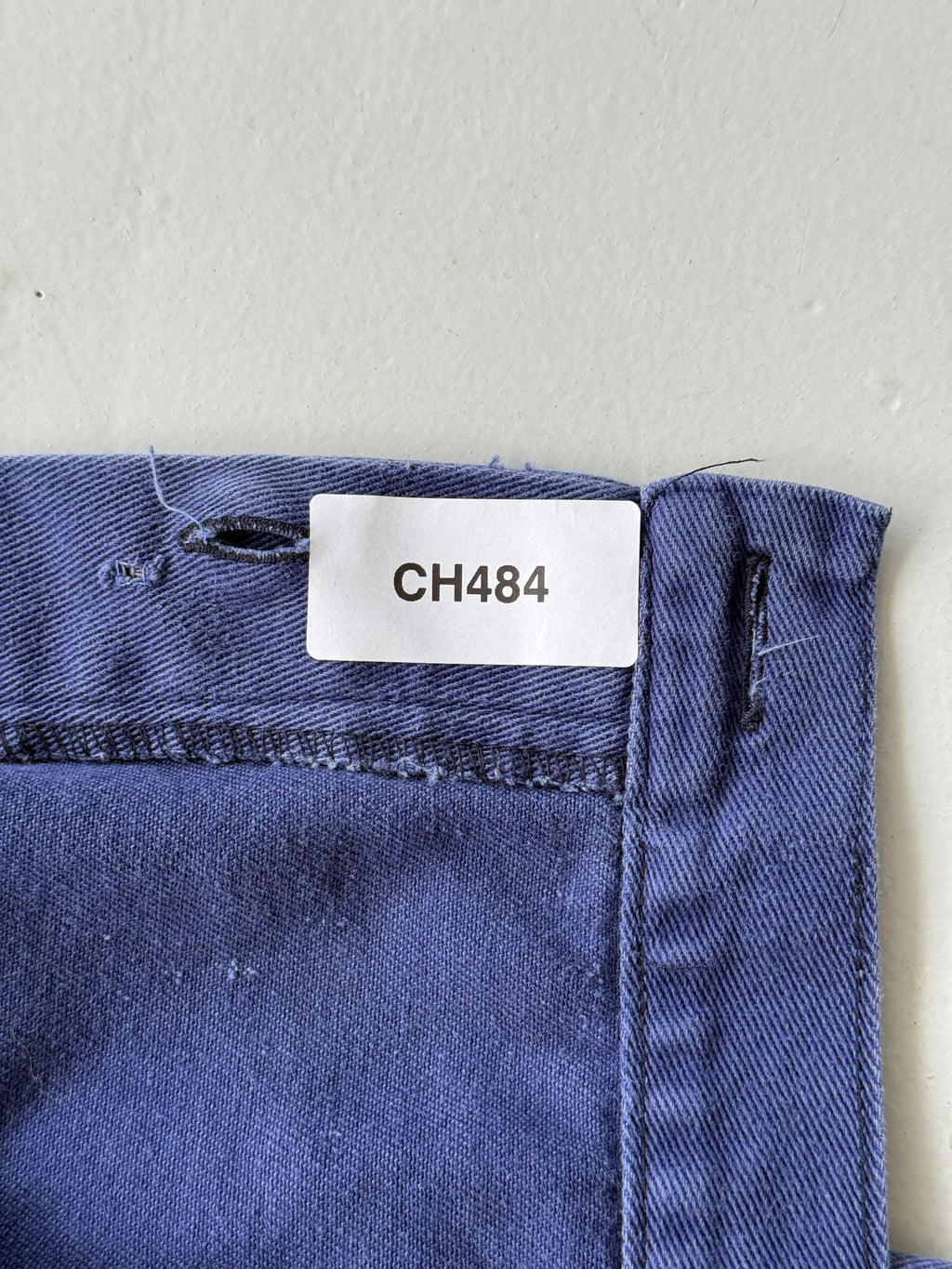 Blue French Vintage Workwear Chore Jacket CH484 - XS