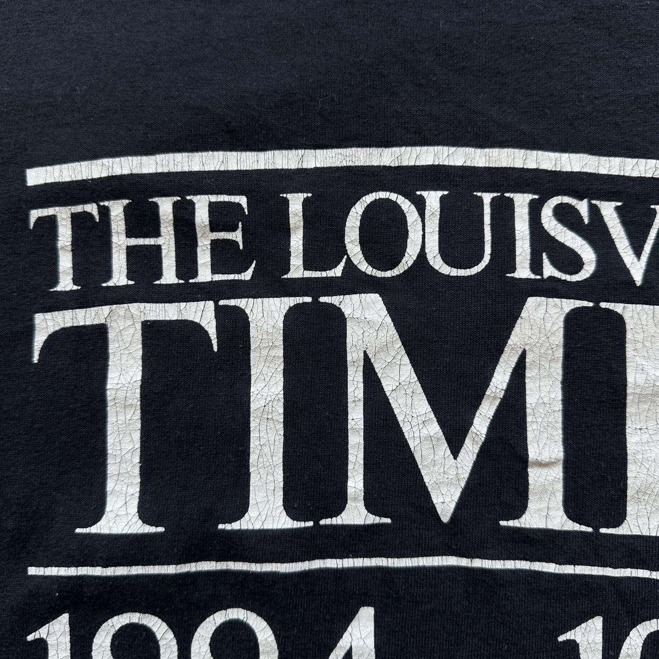 The Louisville Times Black 80s Vintage T-shirt - Medium
