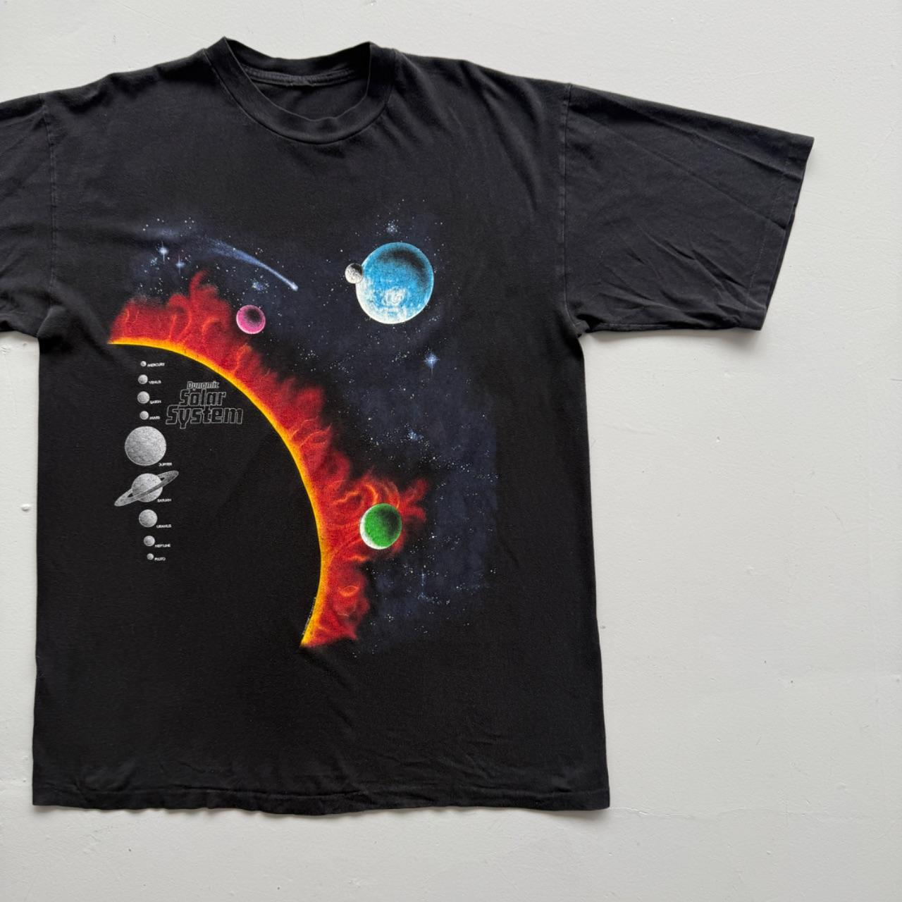 Black Solar System 90s Vintage Graphic T-Shirt - XL