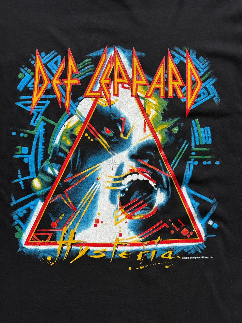 Def Leppard Hysteria Tour Rare 1987-88 Single Stitch Vintage T-Shirt - Large