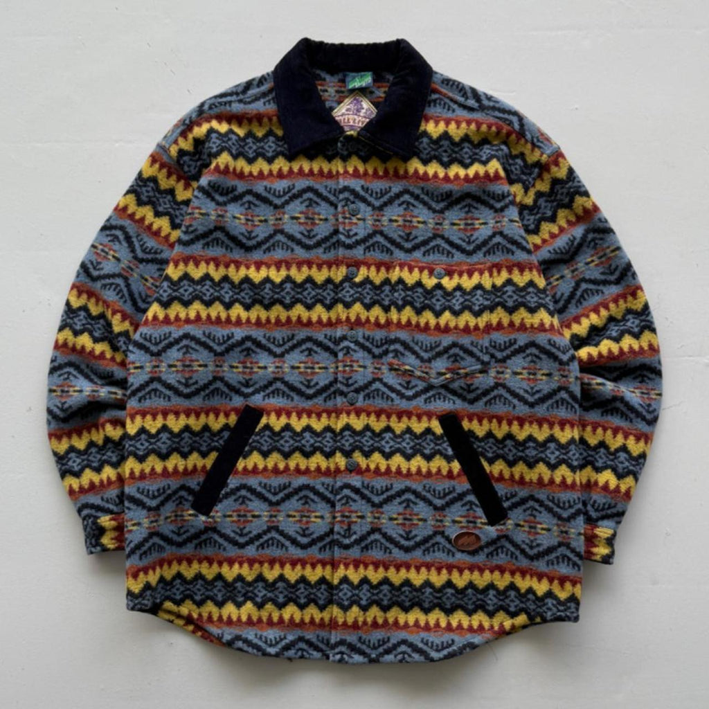 Geometric Pattern Mito 90’s Deadstock Over Shirt - XL