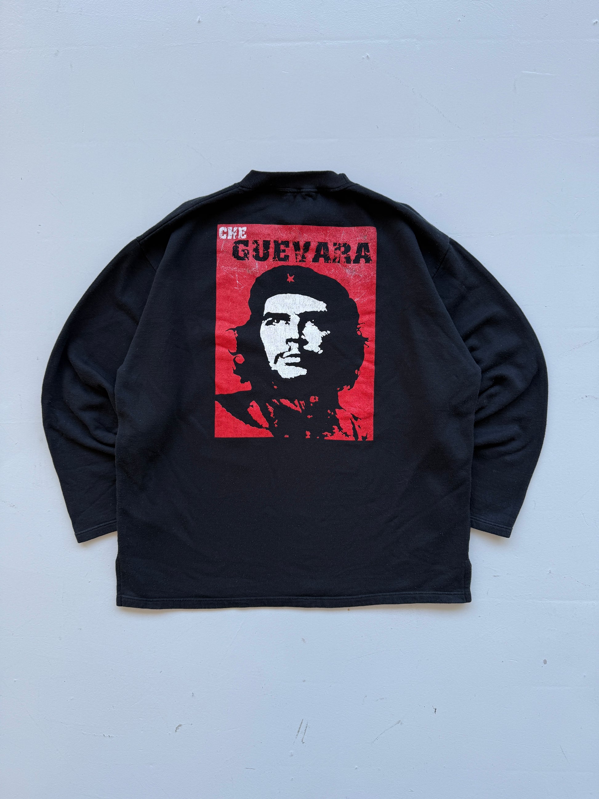 Black Che Guevara 90's Vintage Graphic Sweatshirt Jumper - XL