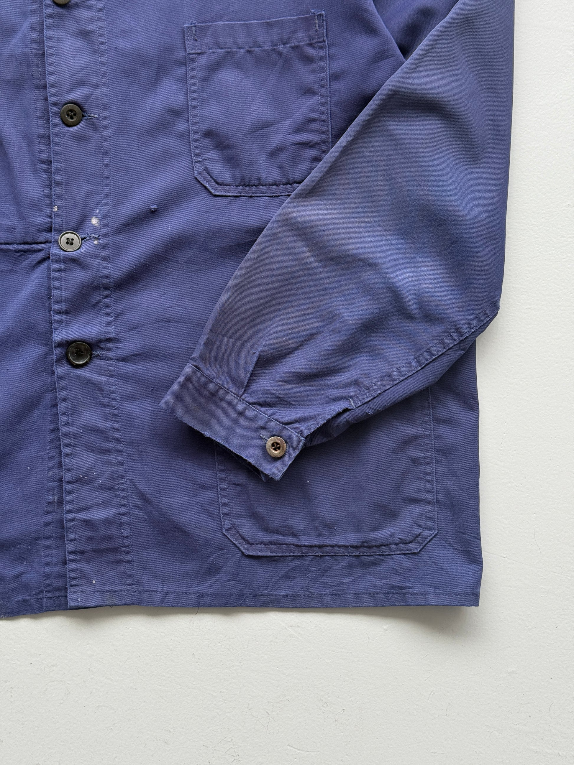Navy Blue Chore Jacket 90's Vintage French Workwear CH148 - XL
