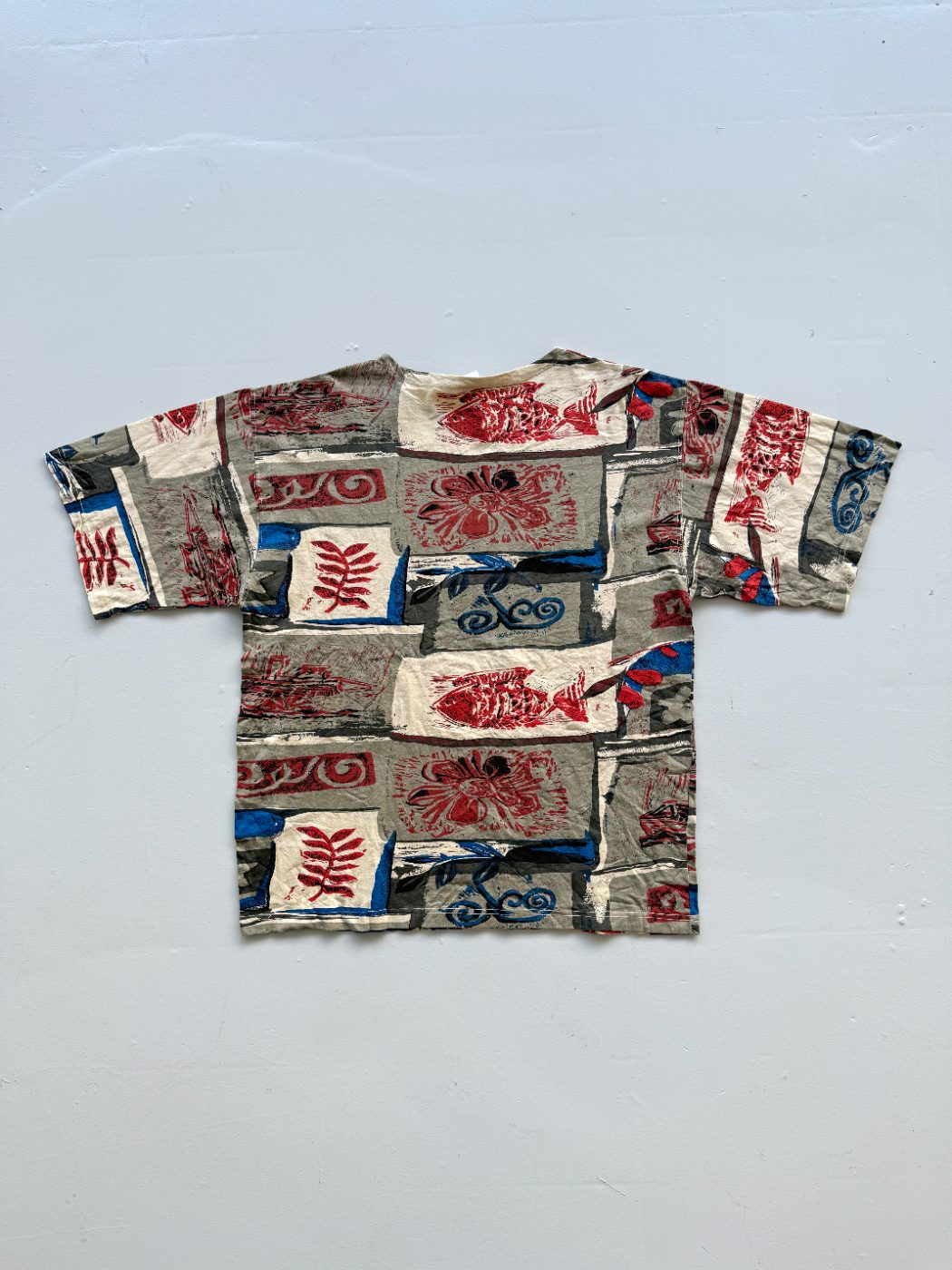 Saso All Over Print 90's Surfwear Vintage T-Shirt - XL