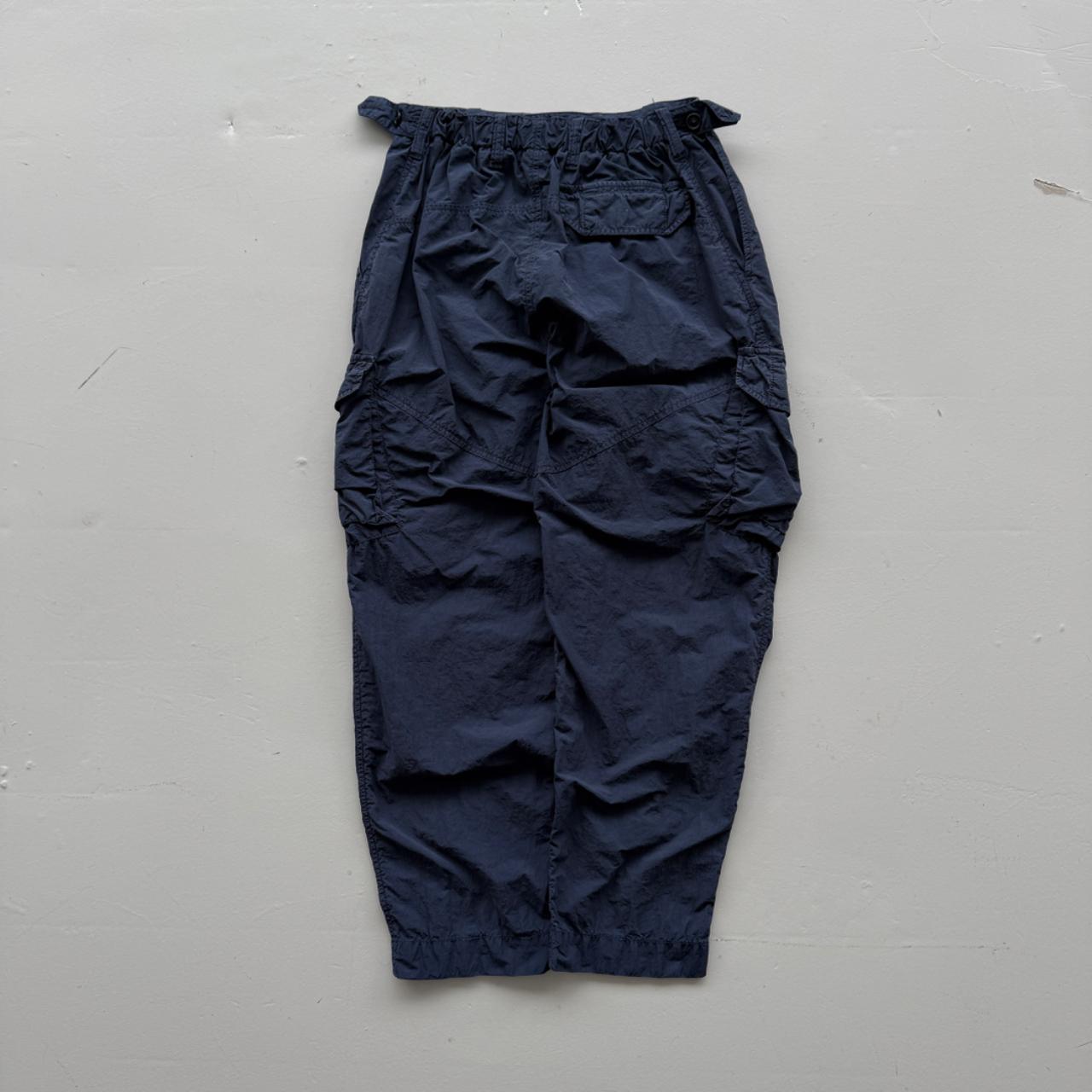 Navy Blue Kestin Luss Pant Modern Nylon Cargo Trousers - W28 x L29