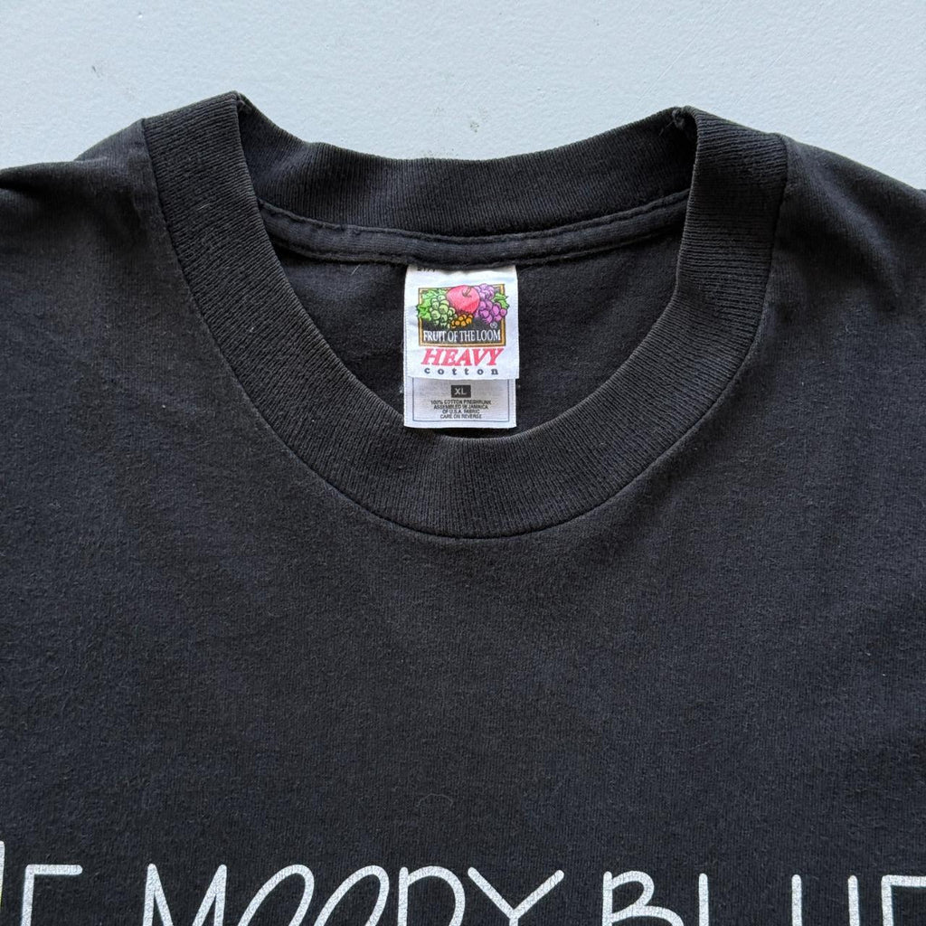Black Moody Blues Vintage 90's T-shirt - XL