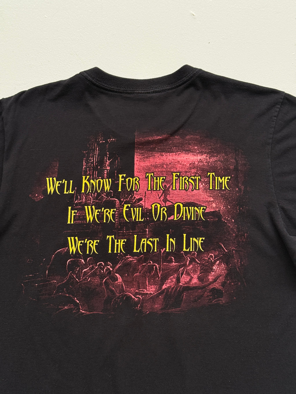 Black Dio The Last In Line Vintage Rock Graphic T-Shirt - Medium