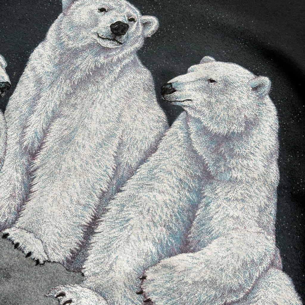 Black Polar Bear 90s Vintage Upper Michigan T-shirt - Large