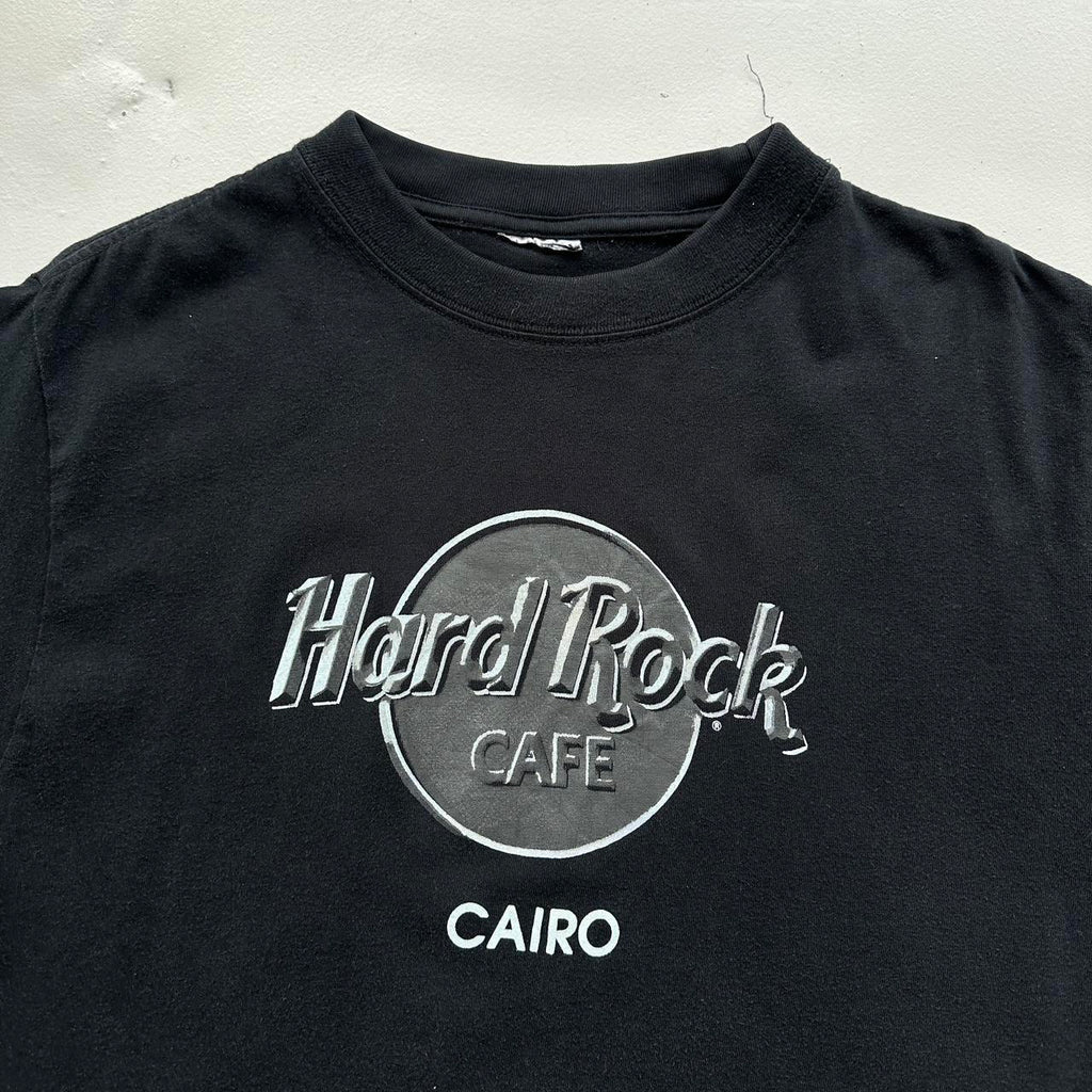 Black Hard Rock Cairo 90s Vintage T-shirt - Large