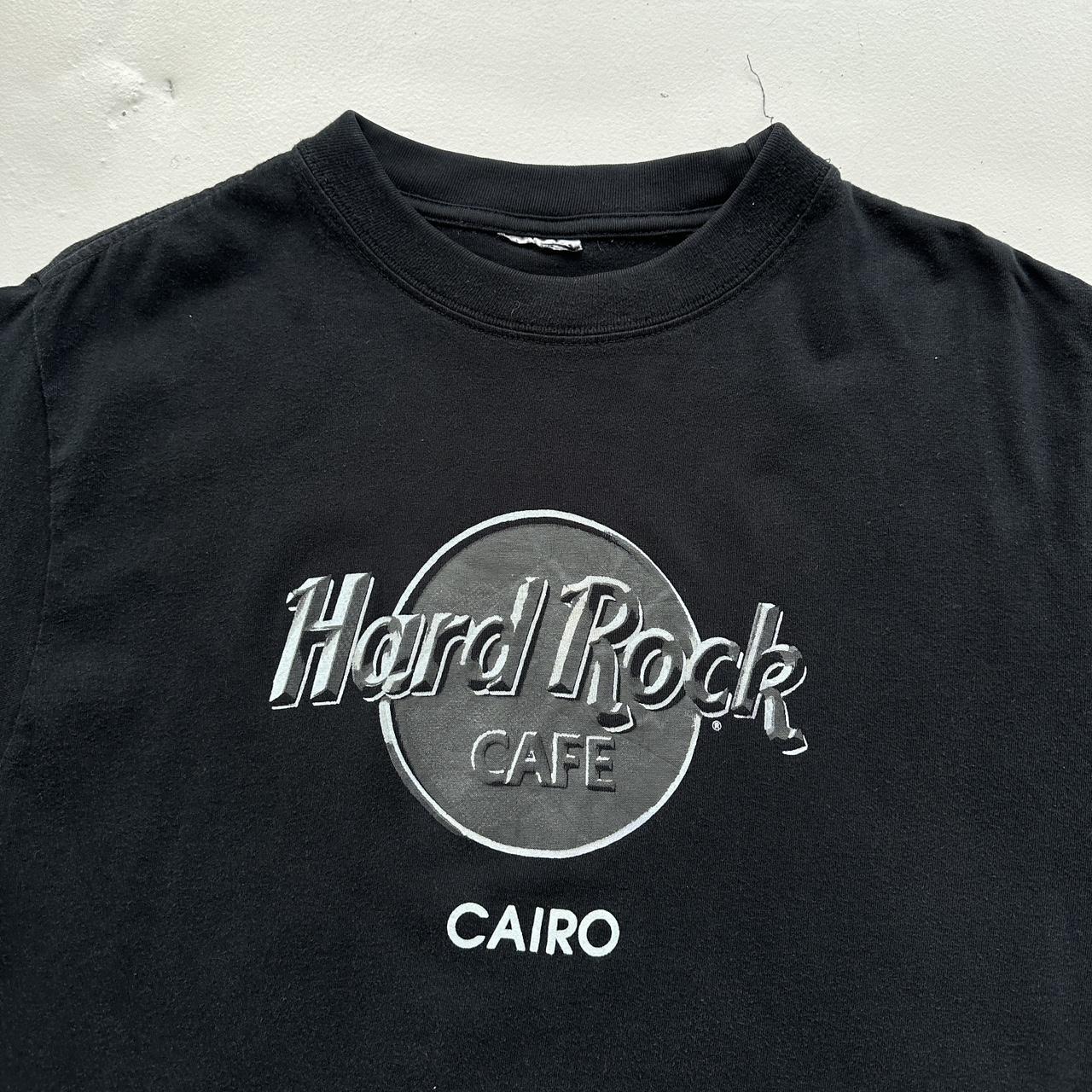 Black Hard Rock Cairo 90s Vintage T-shirt - Large