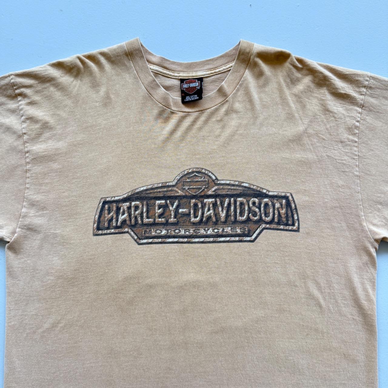 Sandstone Beige Harley Davidson 90s Vintage Graphic T-Shirt - 2XL