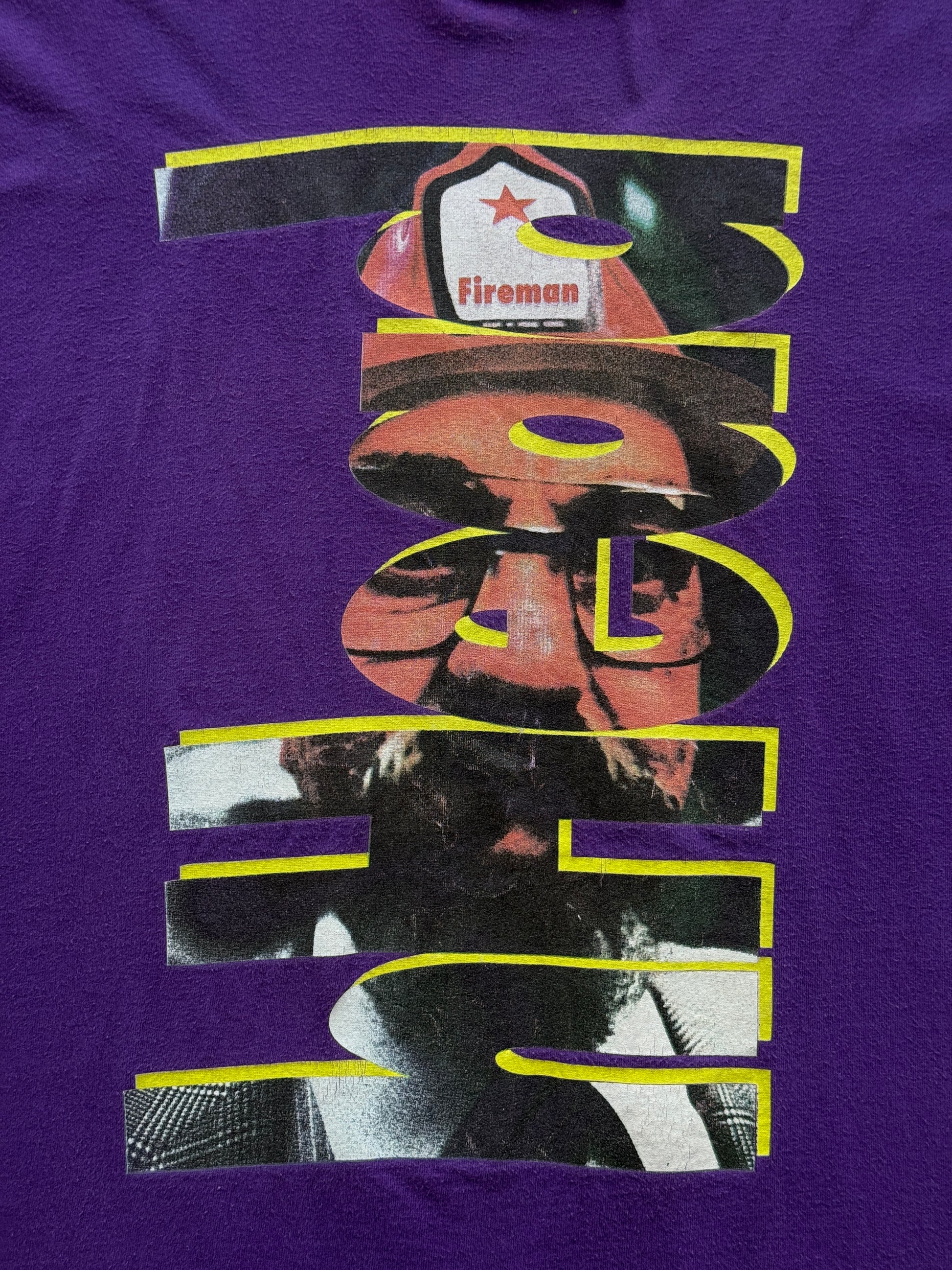 Purple hHead 90's Vintage Single Stitch Streetwear Graphic T-Shirt - XL