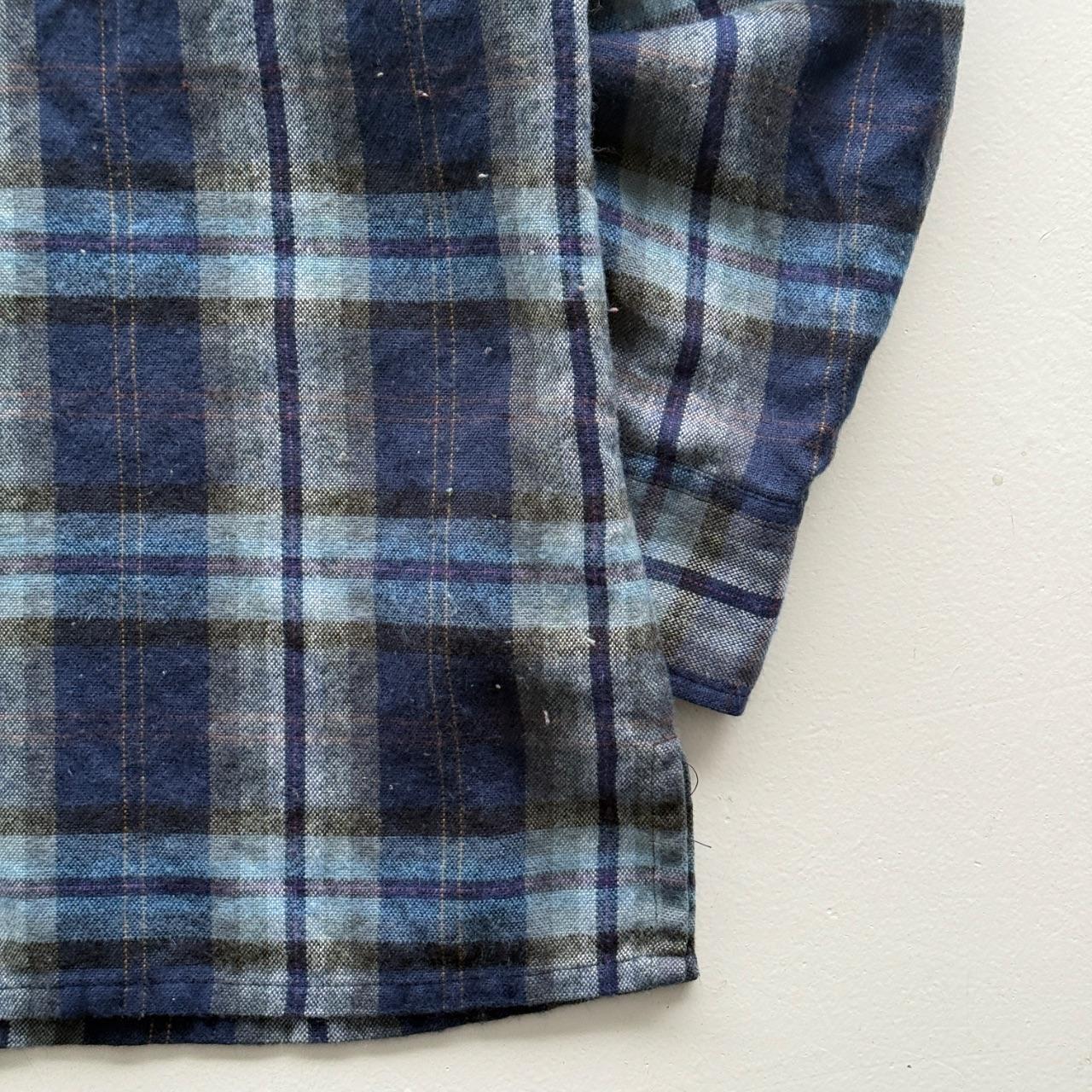 Blue Lumber Jack 80’s Vintage Flannel Long Sleeve Shirt - Medium