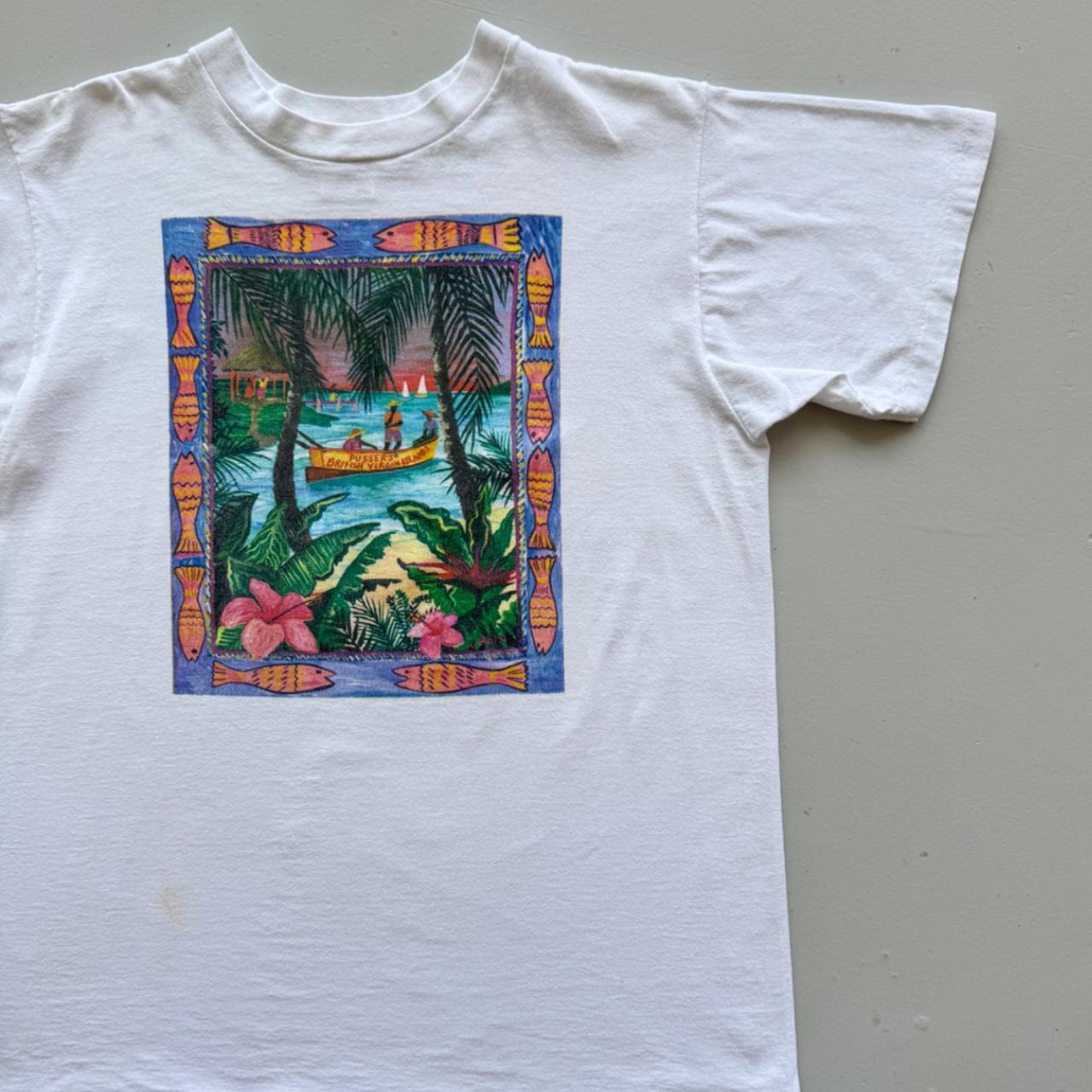 White British Virgin Island's 90s Tourist Vintage T-shirt - Medium