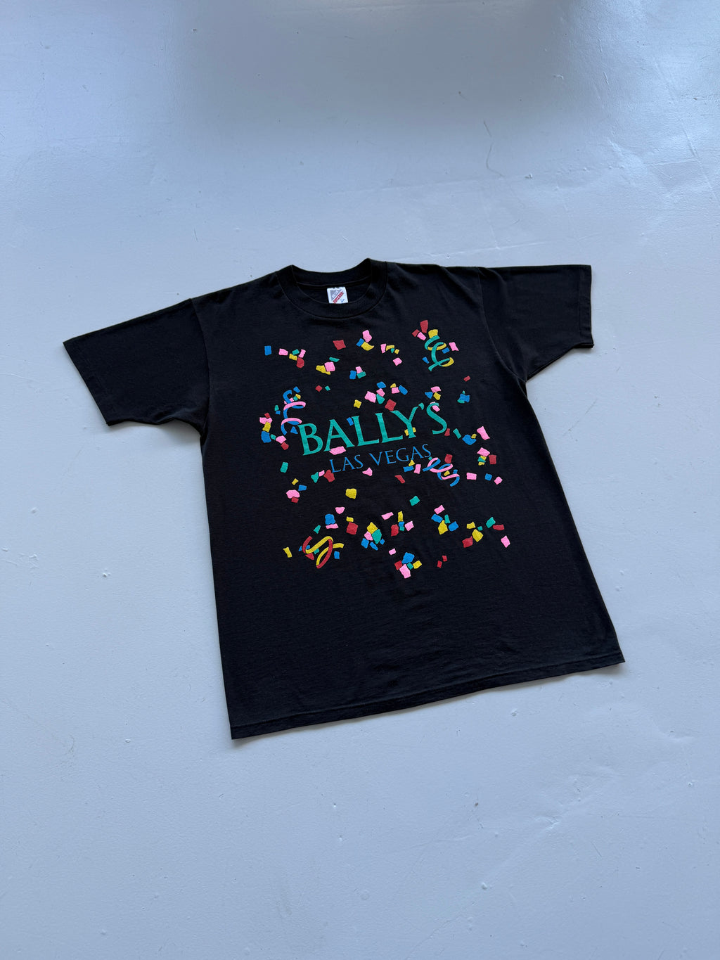 Black Bally's Las Vegas Casino 90's Vintage Single Stitch T-Shirt - Large