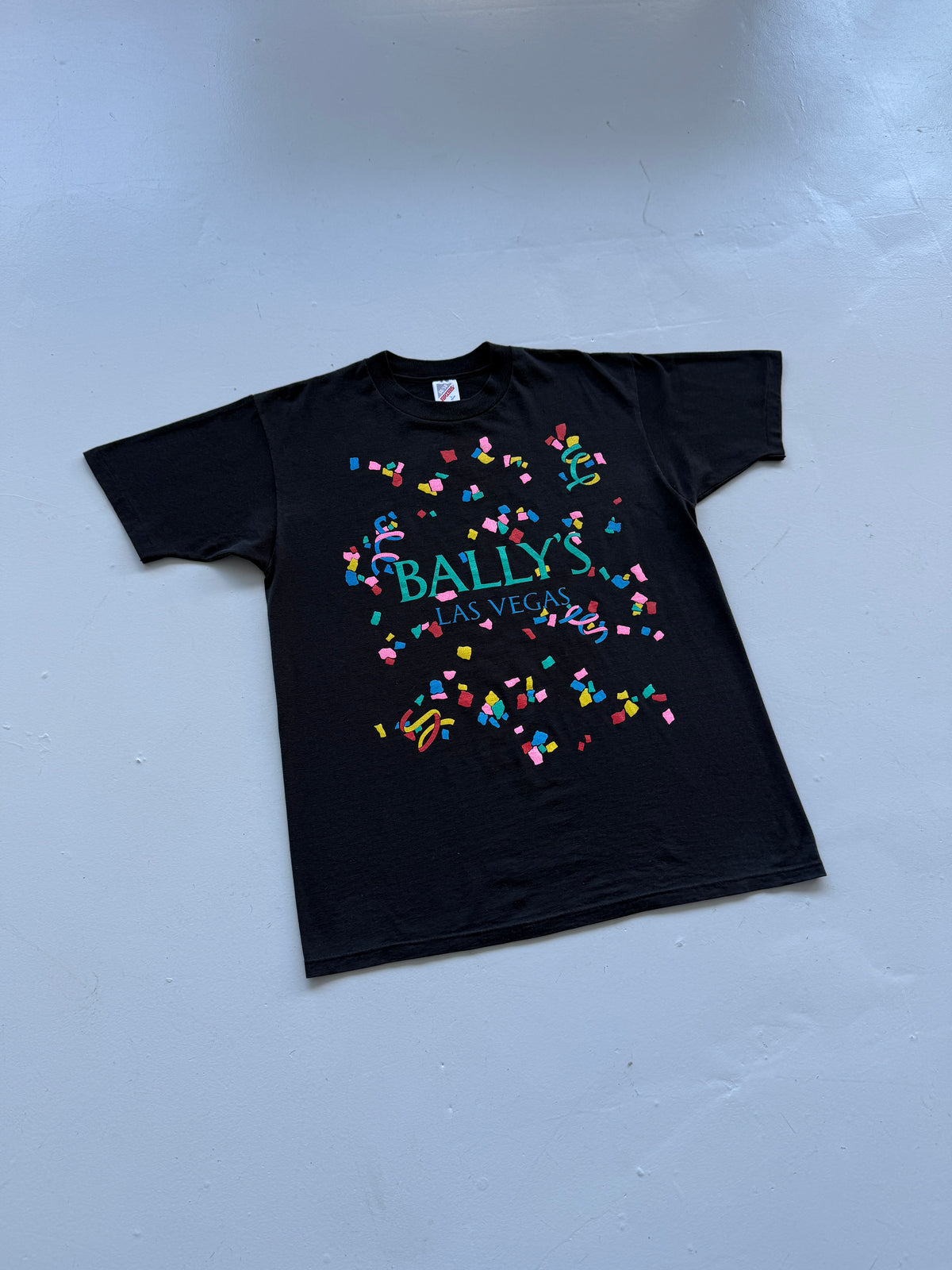 Black Bally's Las Vegas Casino 90's Vintage Single Stitch T-Shirt - Large