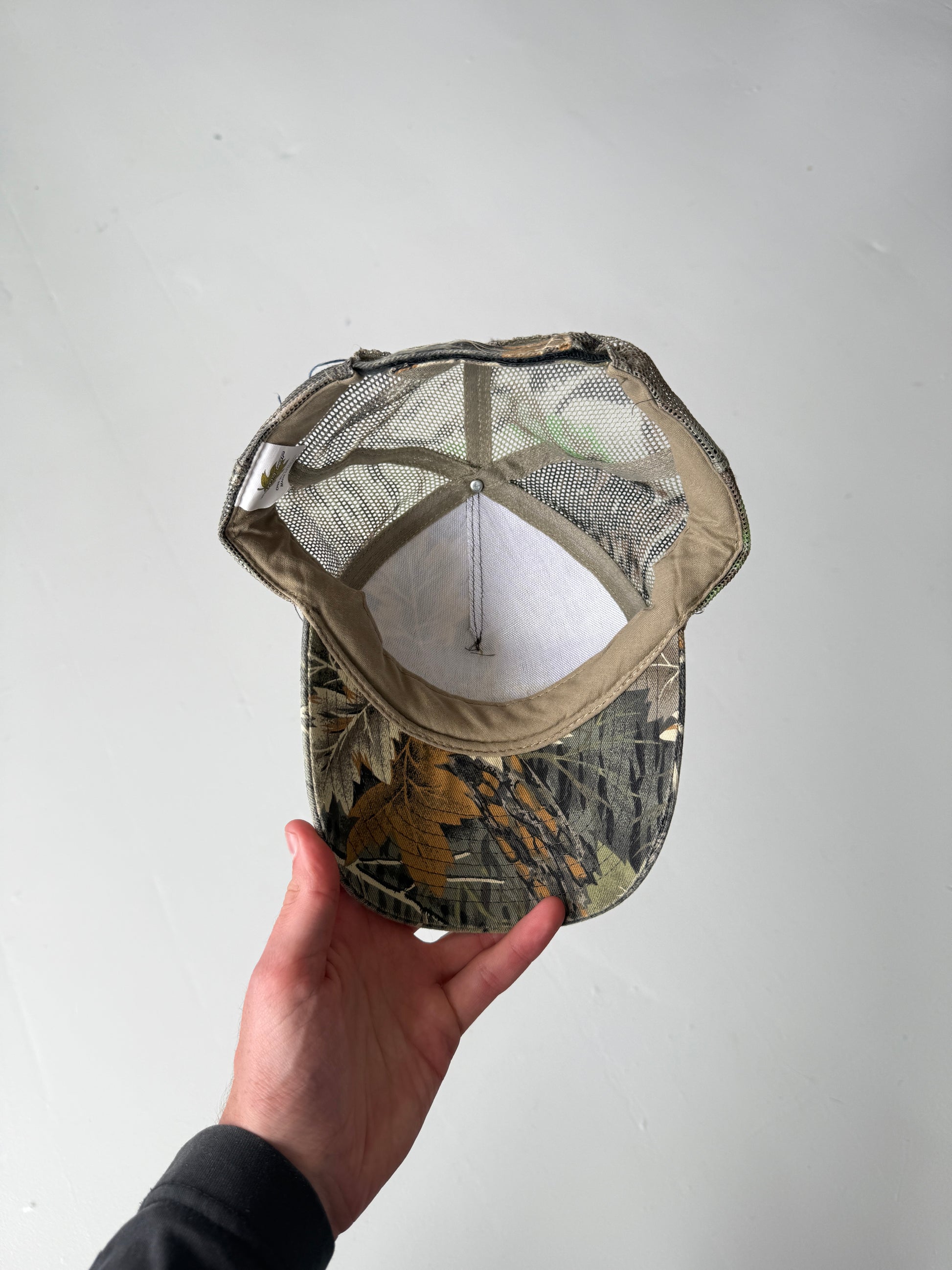 Green Camo South Side Lumber Vintage Cotton SnapBack Trucker Cap