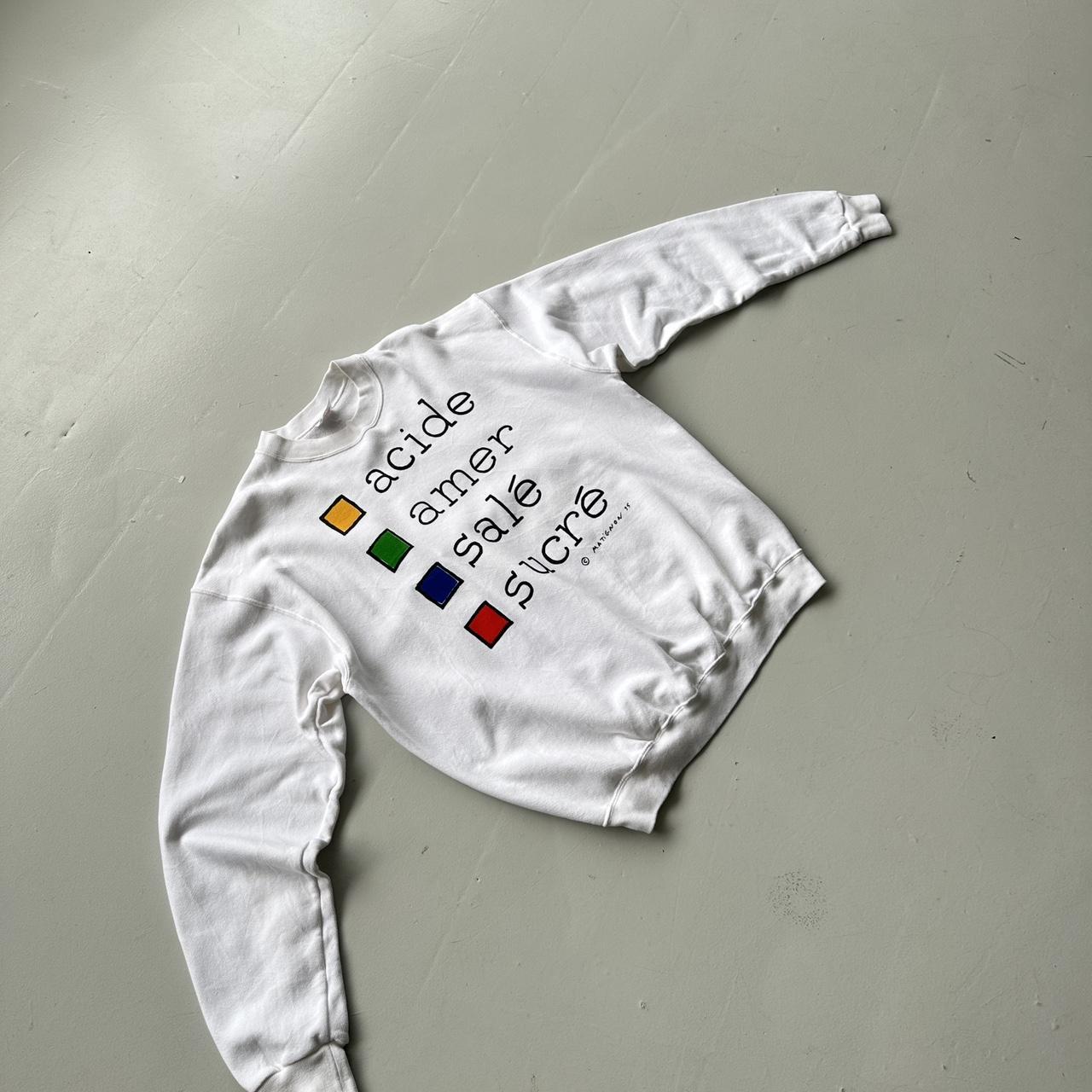 White French Sour Bitter Salty Sweet Cooking 90’s Vintage Graphic Sweatshirt - XL