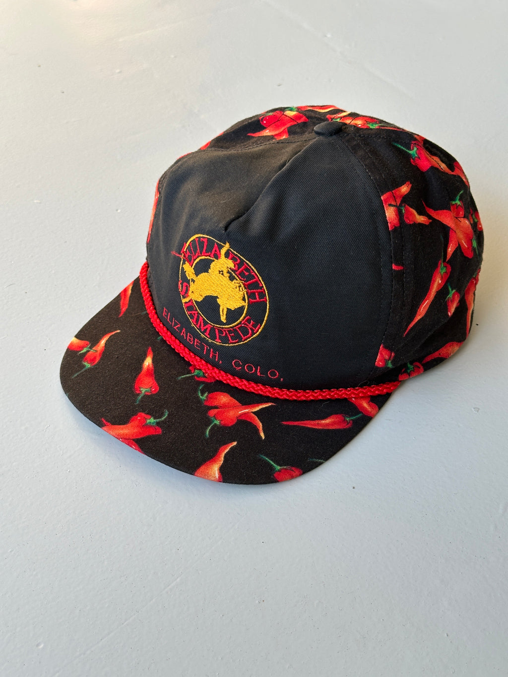 Elizabeth Stampede Chilli Print 90's Vintage Trucker Cap