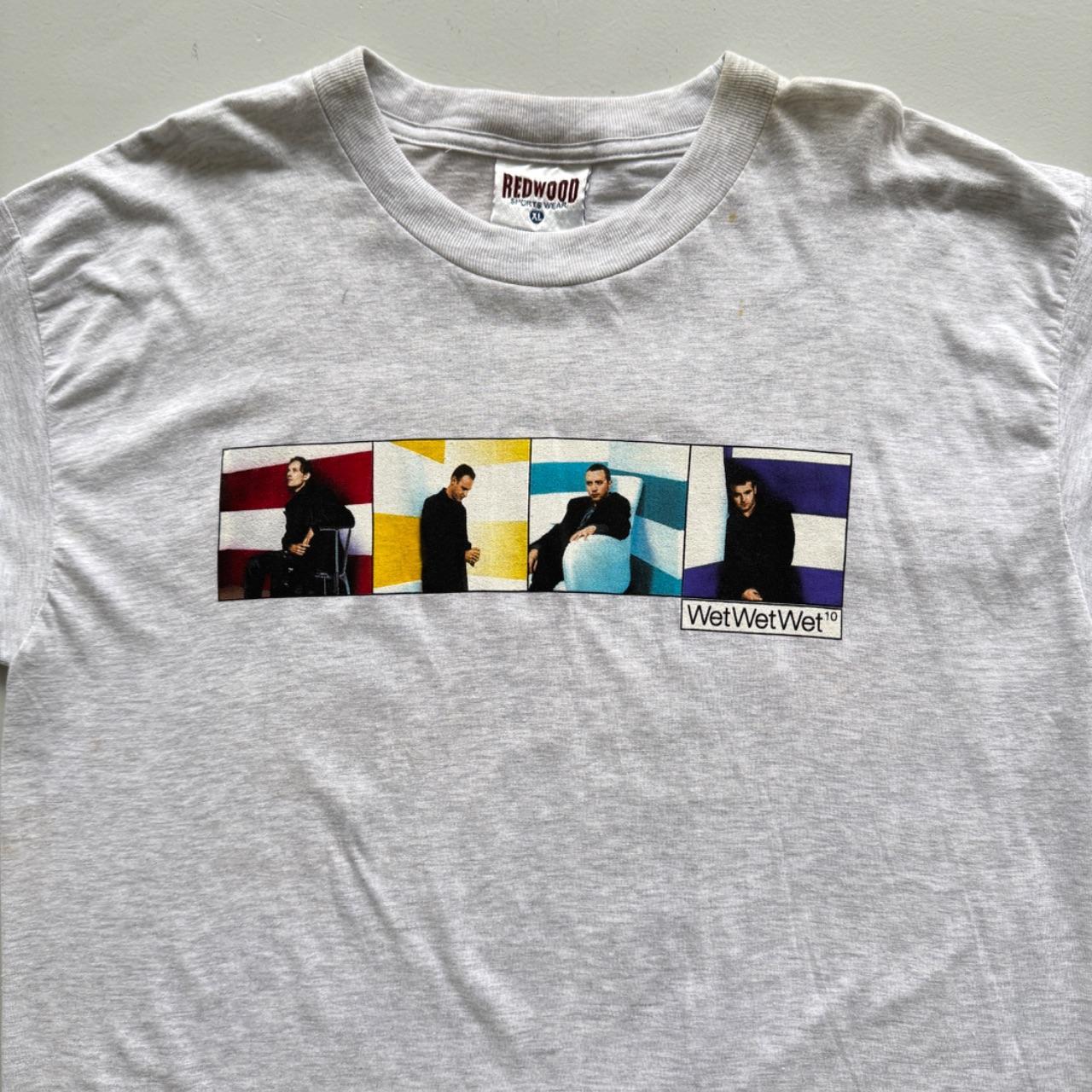 Grey WetWetWet 90s Vintage Graphic Band T-Shirt - XL