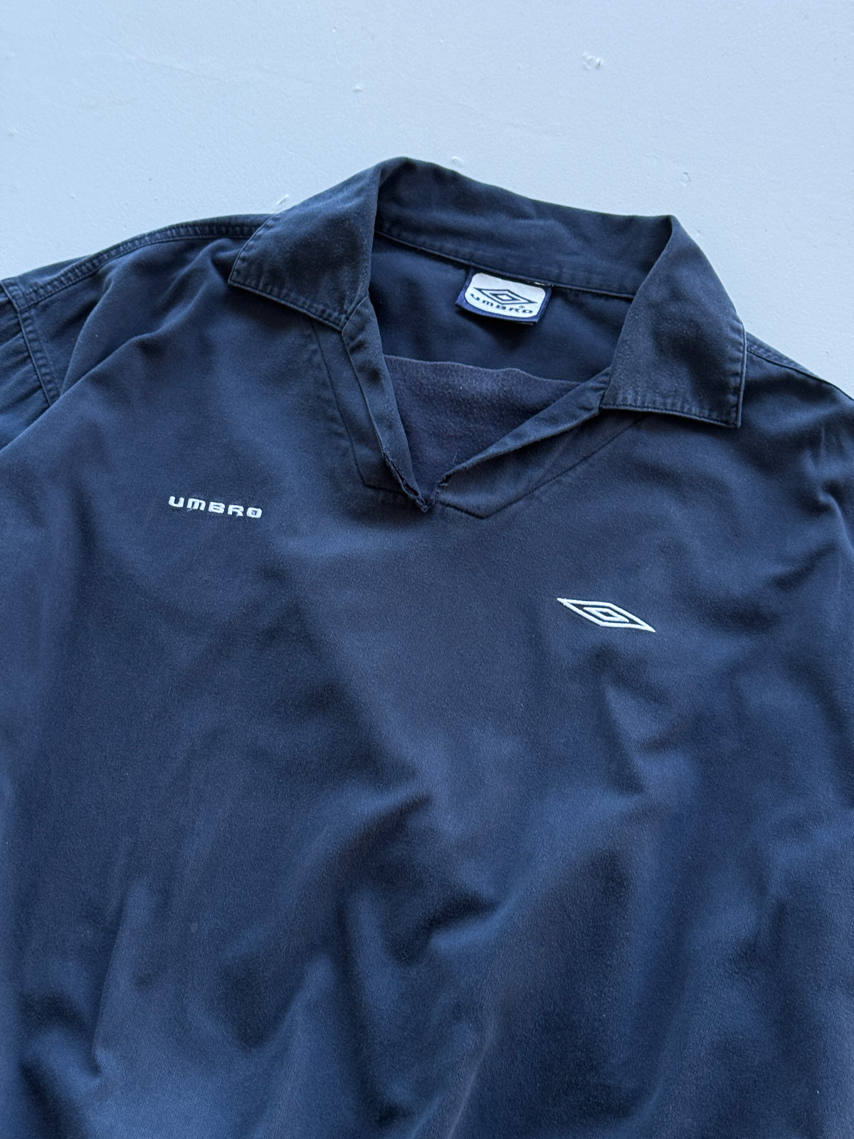 Umbro Navy Cotton 90's Vintage Training Sweatshirt - XL