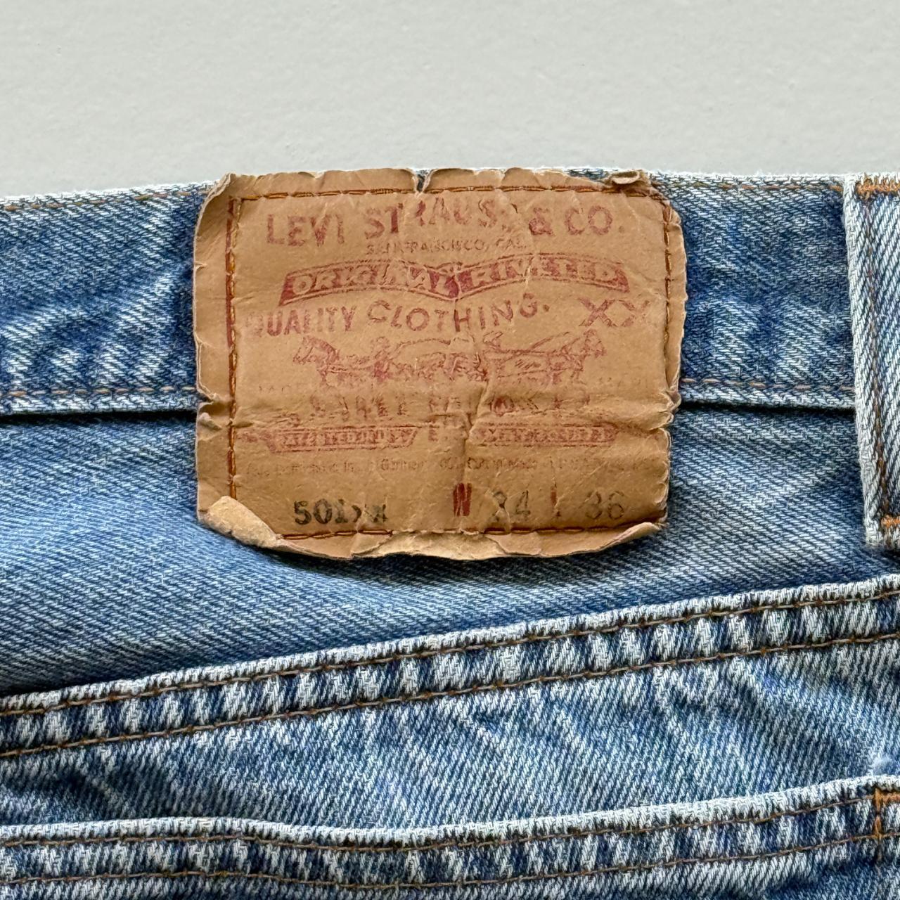 Blue Levi's Denim 501 90's Vintage Jeans - 31” x 32”