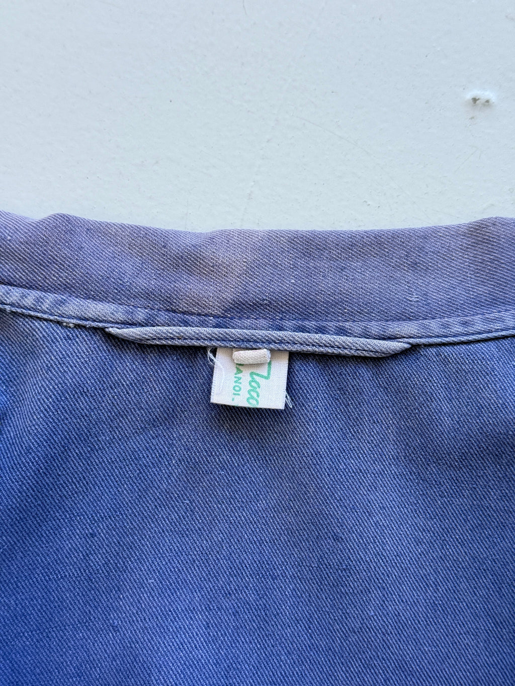 Faded Blue 1950/60's French Vintage Workwear Chore Jacket CH481 - Small