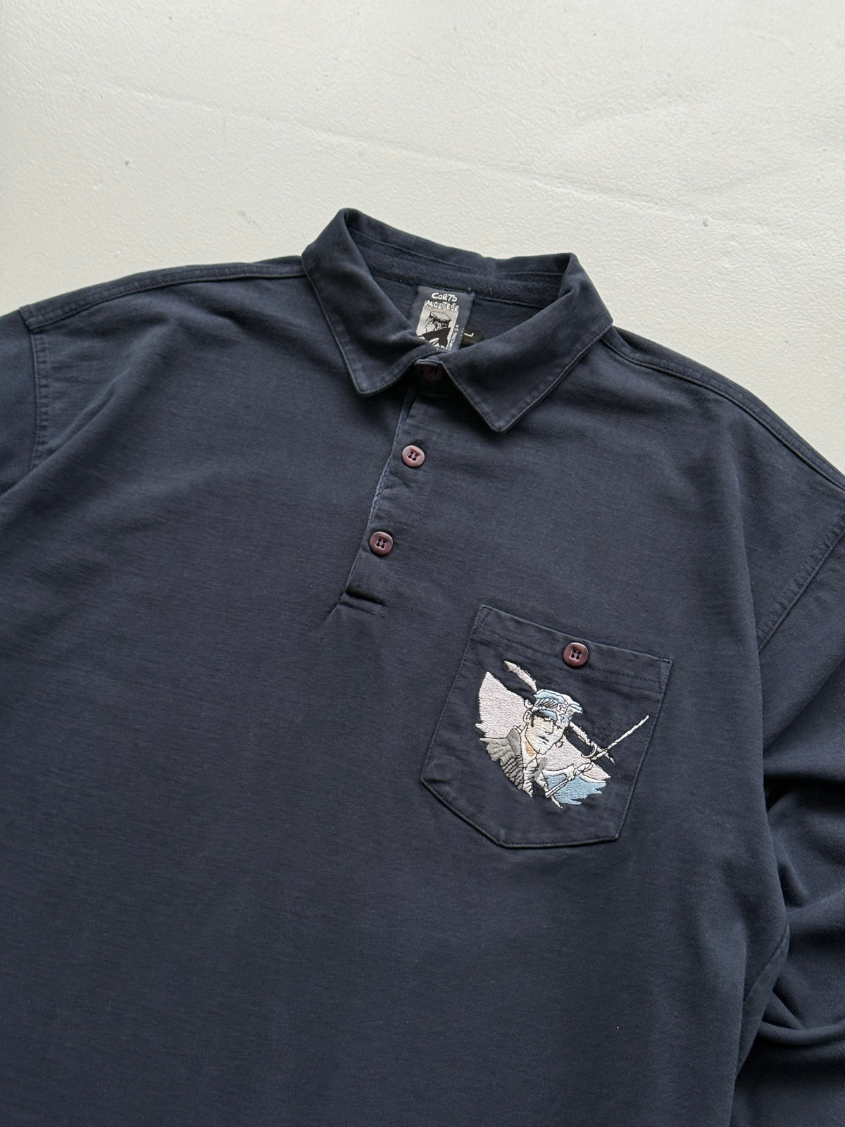 Corto Maltese Studio Aventures 90's Vintage Rugby Polo - Large