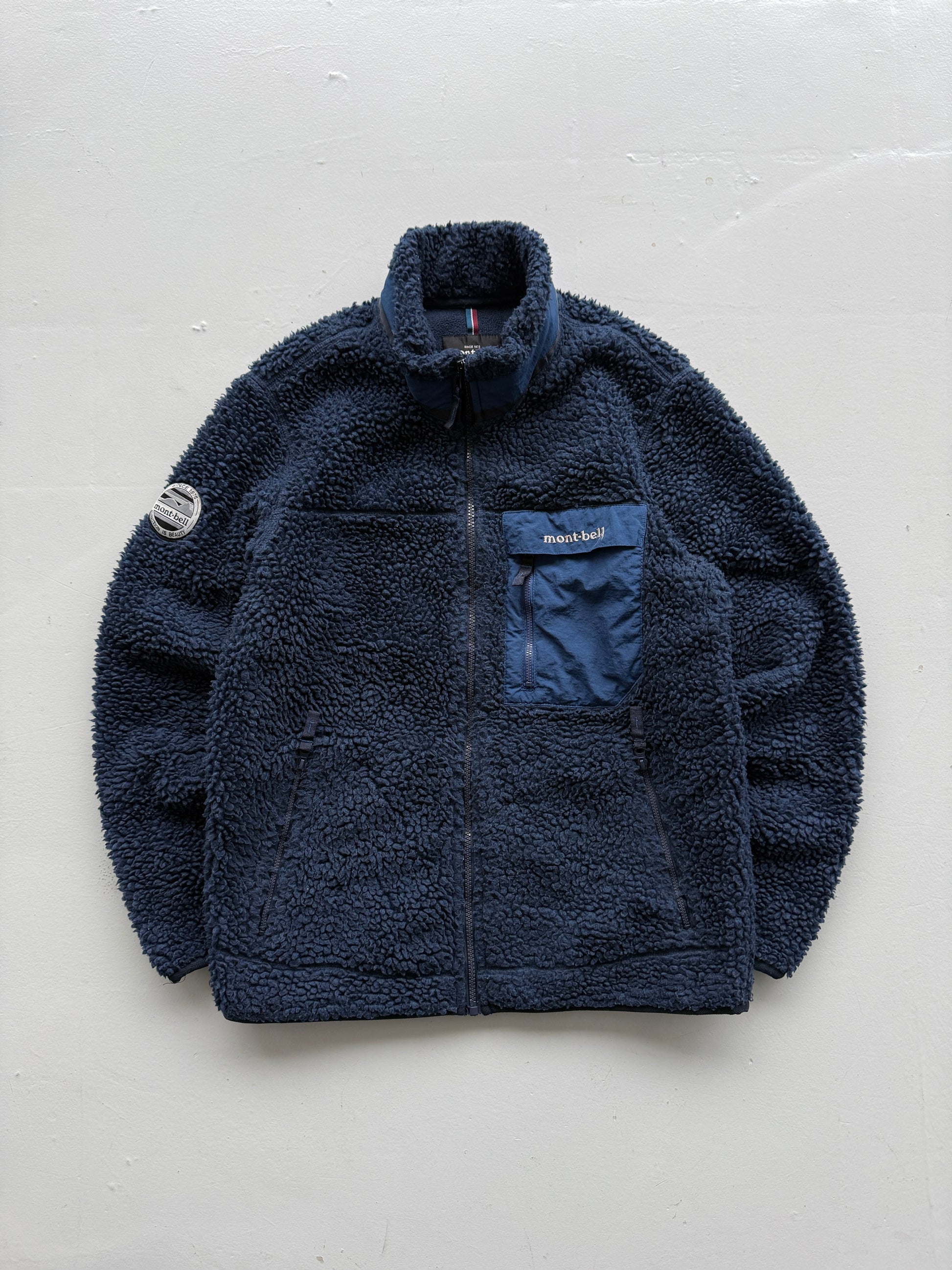 Blue Mont Bell Climbplus Shearling Fleece Jacket - XS