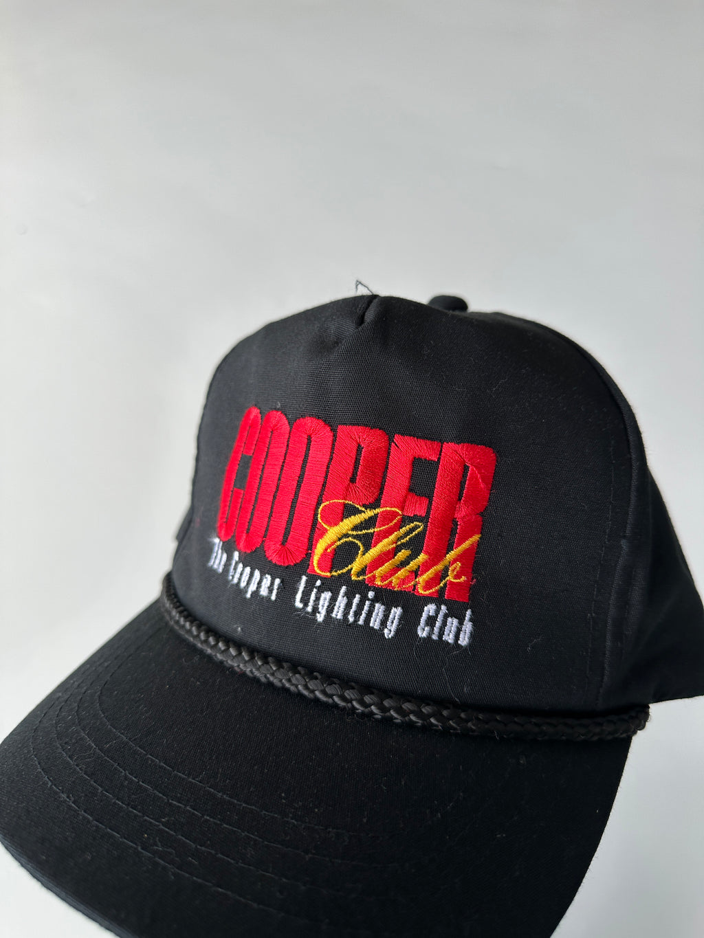 Black Cooper Lighting Club Vintage SnapBack Cap
