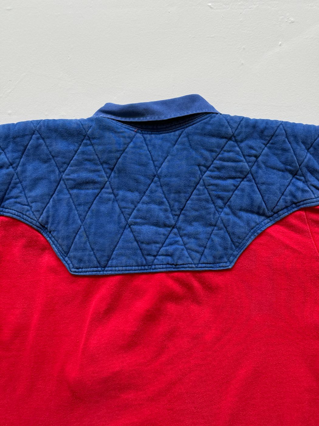 Le Coq Sportif Padded 70s Vintage Rugby Polo Jersey - Small/Medium