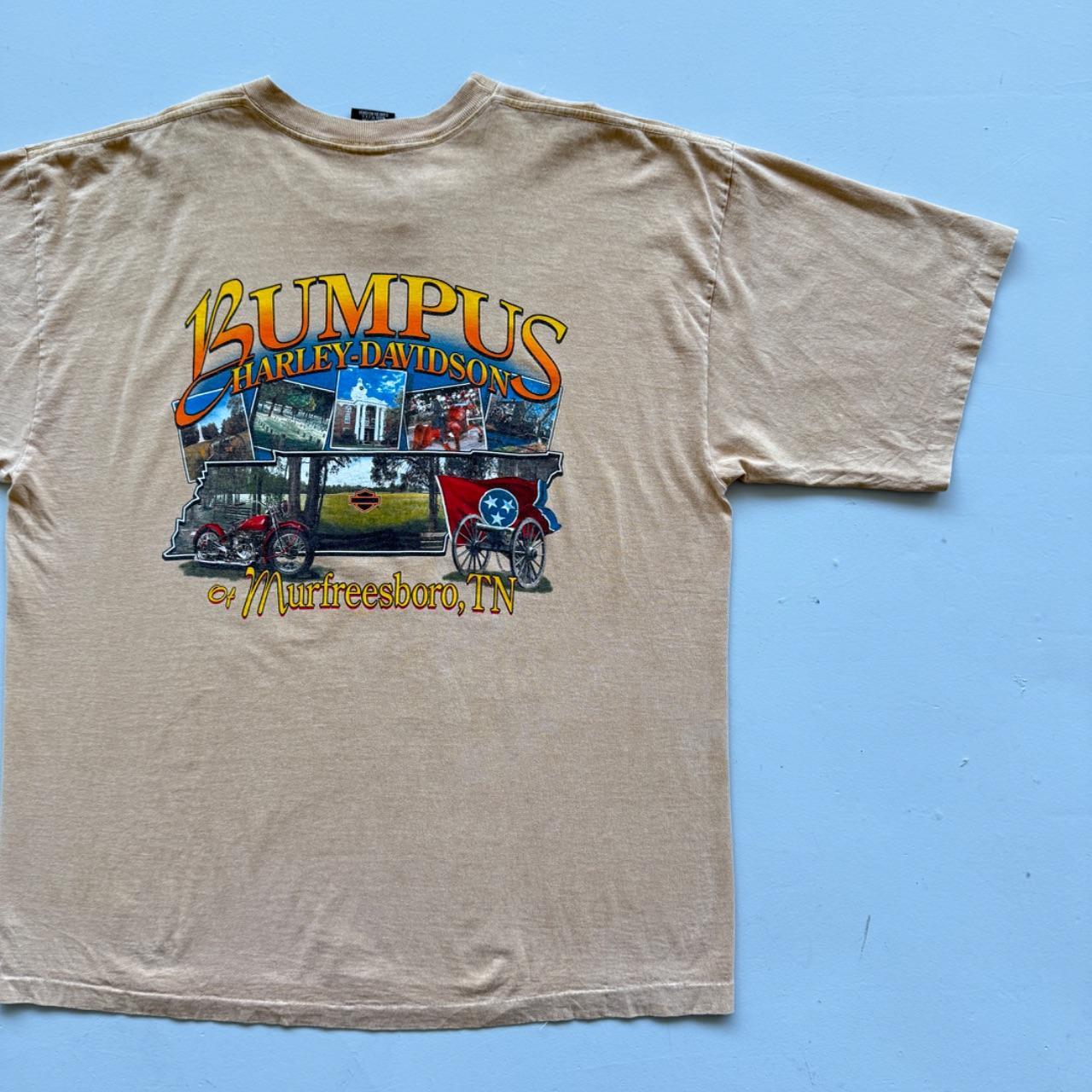 Sandstone Beige Harley Davidson 90s Vintage Graphic T-Shirt - 2XL