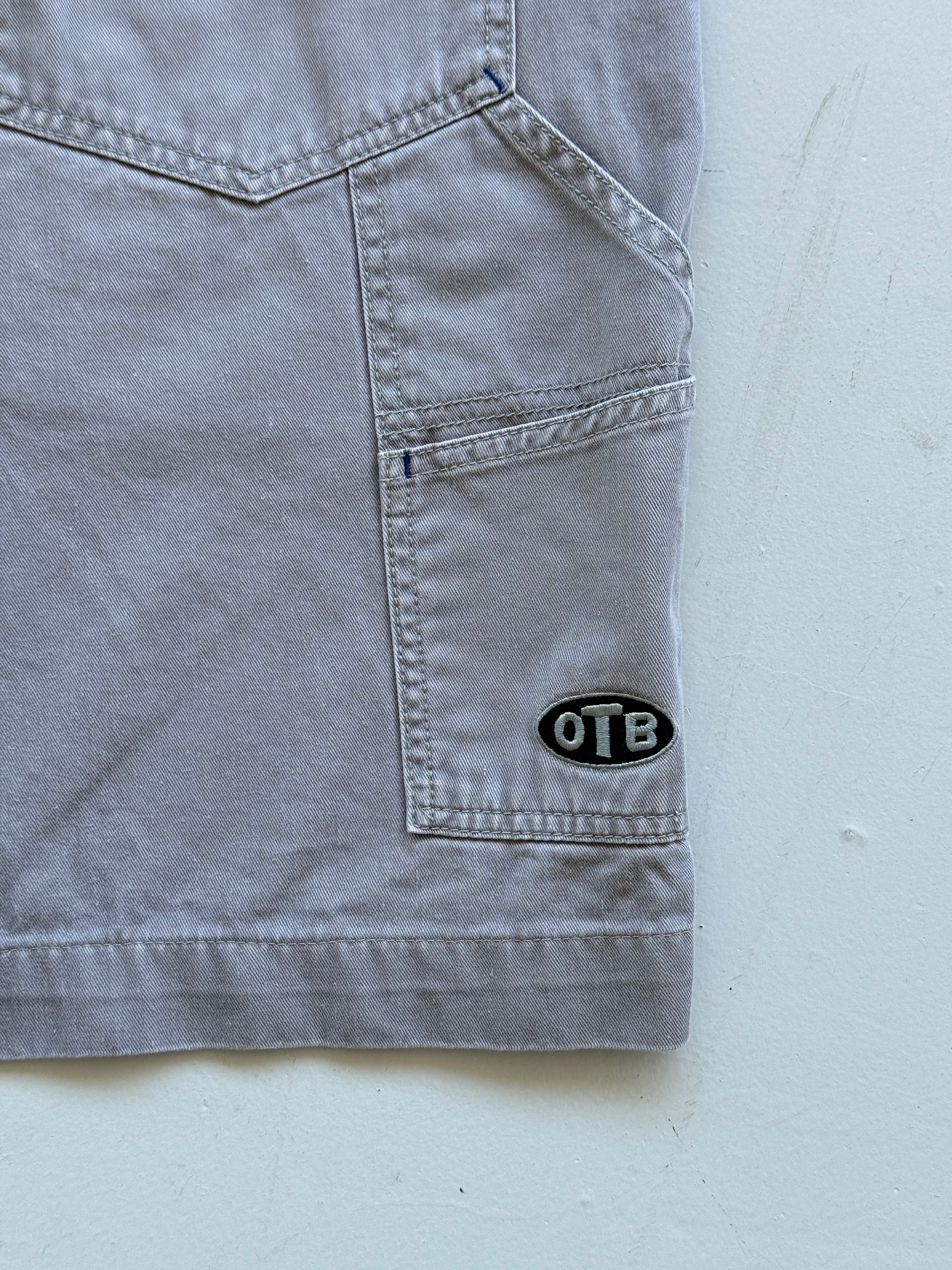 Grey One Touch Brand 00's Vintage Baggy Climbing Shorts - W40 x L7