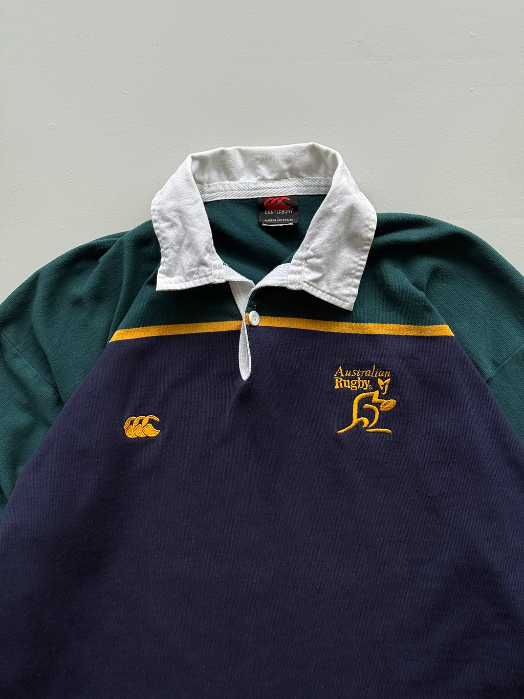 Navy Blue Australian Rugby 00's Vintage Training Jersey Polo - XL
