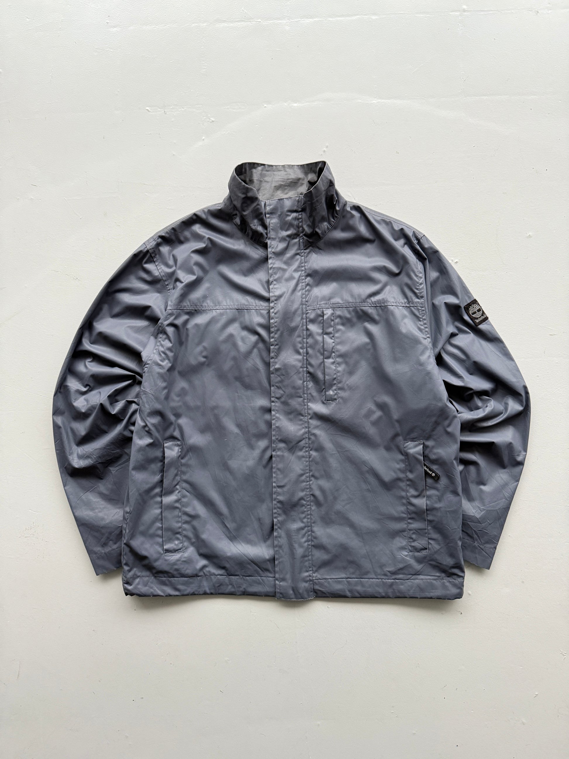 Grey Timberland 00's Vintage Lightweight Windbreaker Jacket - Medium