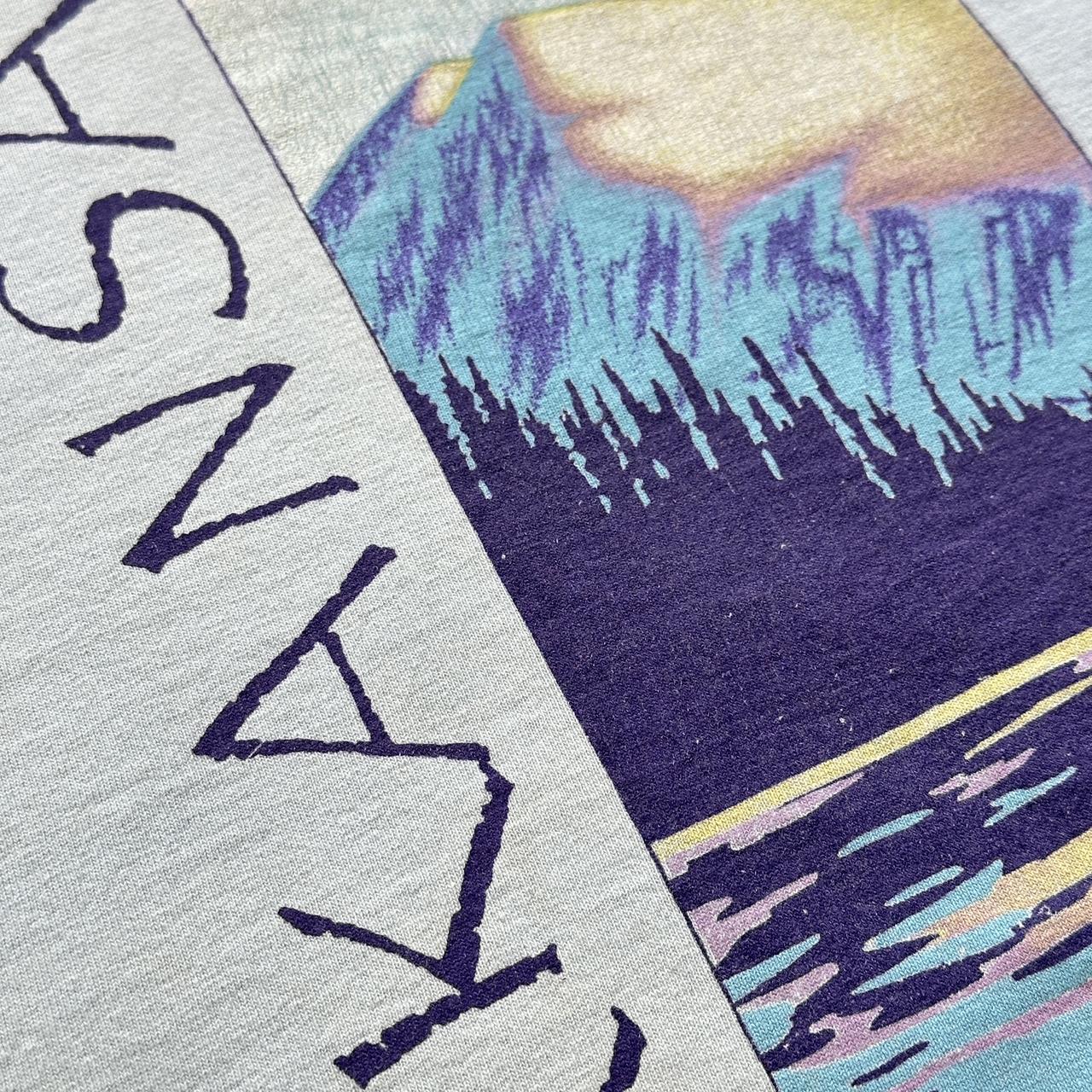 Pale Blue Arkansas Tourist Vintage 90's T-shirt - Large