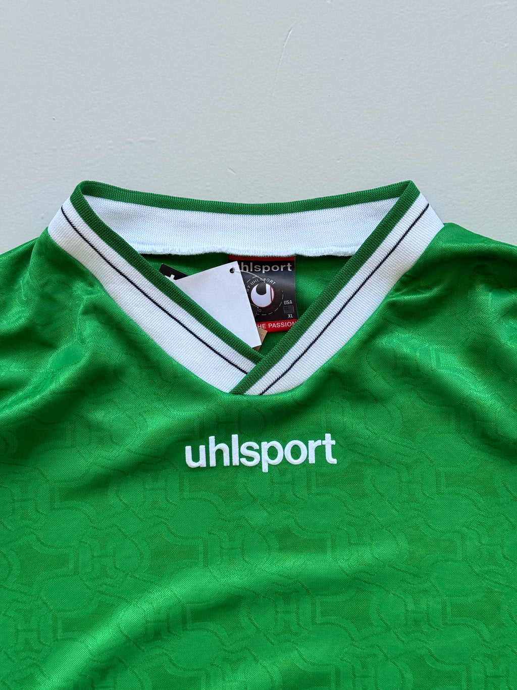 Uhlsport Green Long Sleeve 90's Vintage Goalkeeper Football Shirt - XL