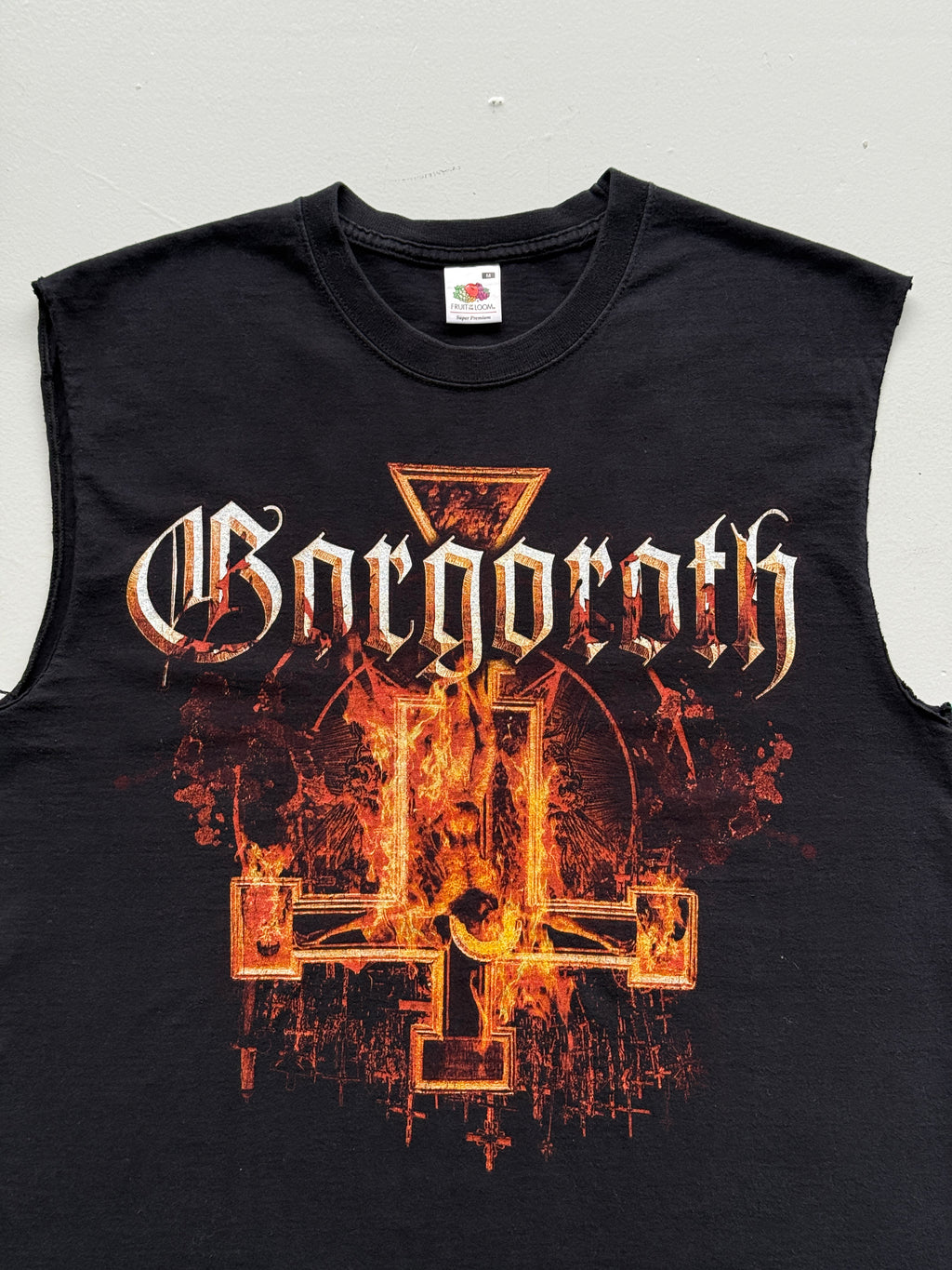 Black Gorgorath Black Mass 2008 Tour Graphic Cut-Off Vest - Medium