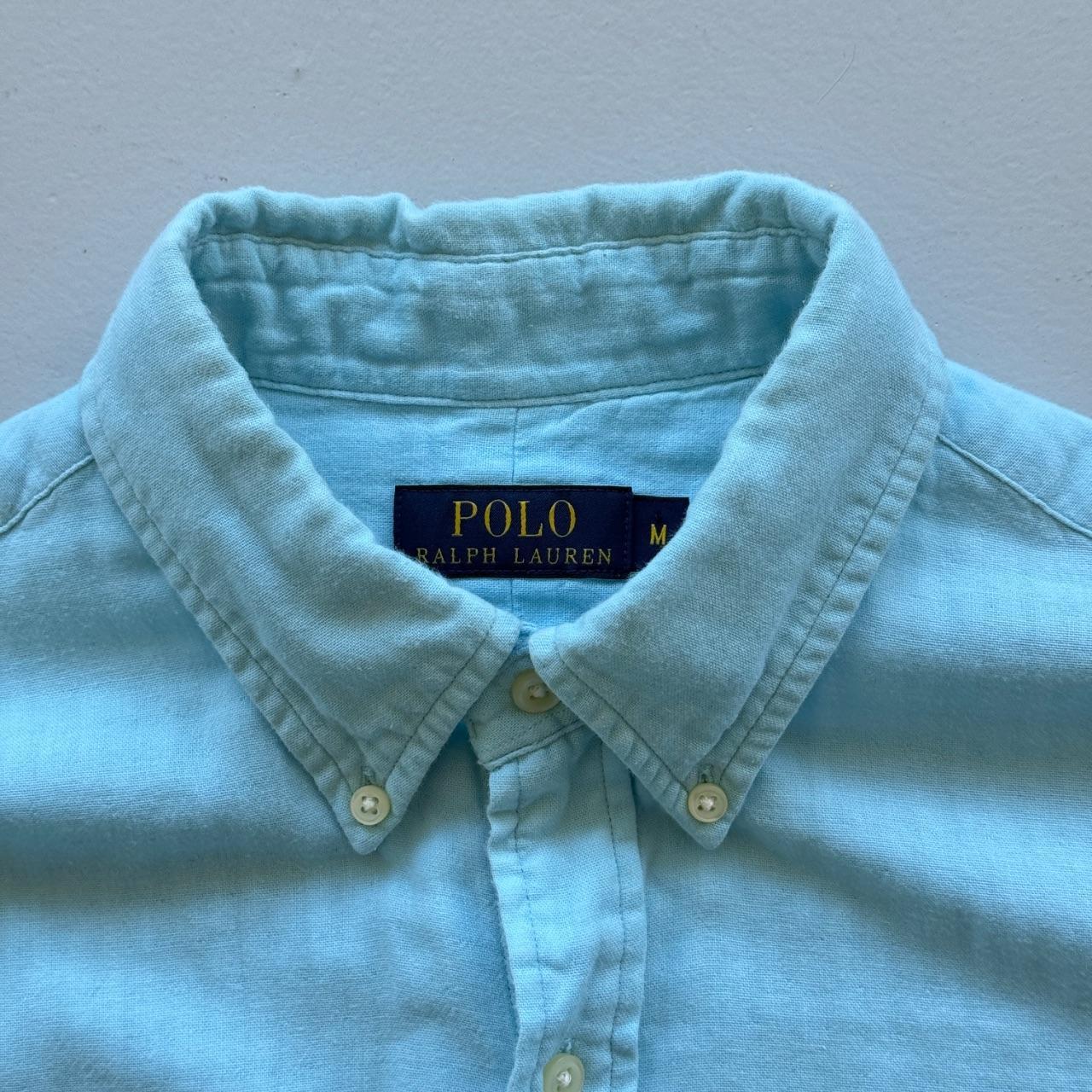 Pale Blue Ralph Lauren 00's Oxford Shirt - Medium