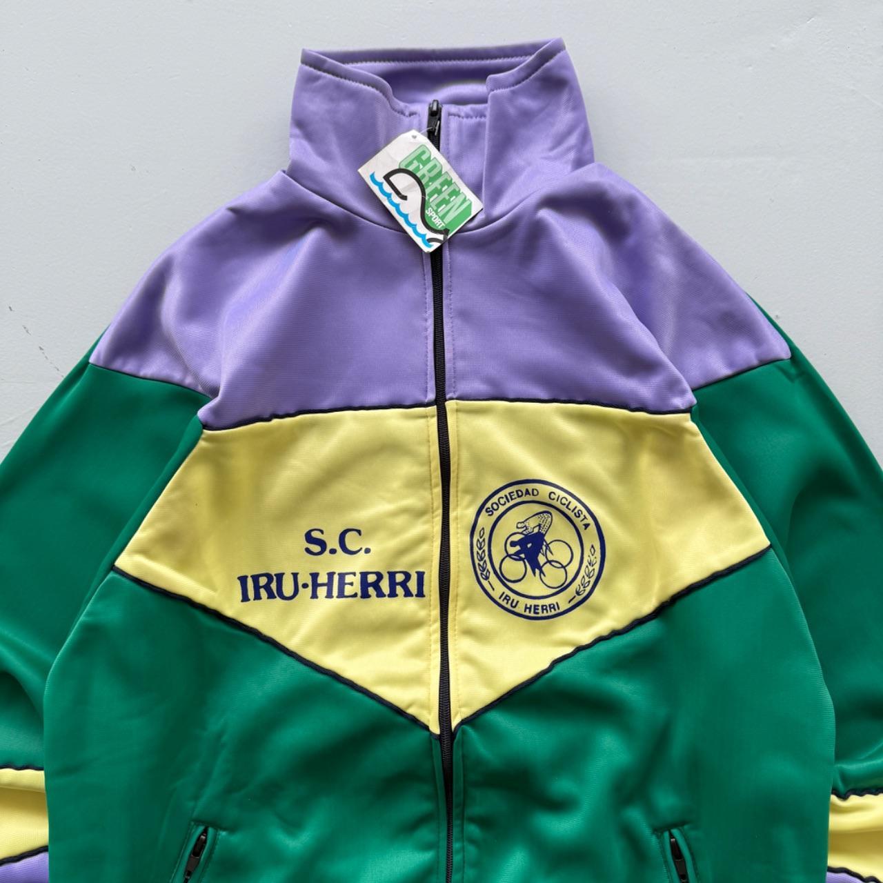 Green Cycling 80's Deadstock Track Jacket - Medium